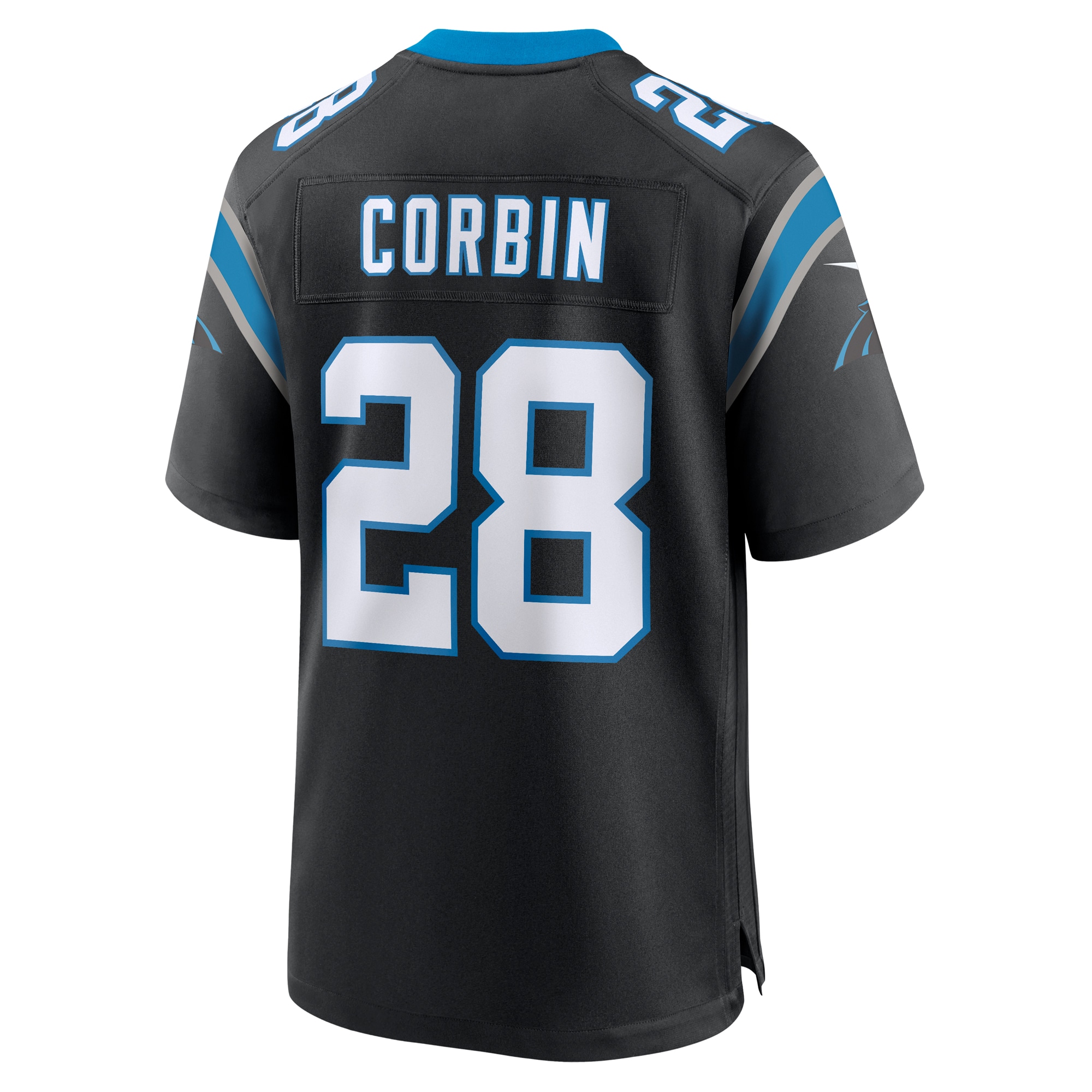 Jashaun Corbin Carolina Panthers  Team Game Jersey -  Black