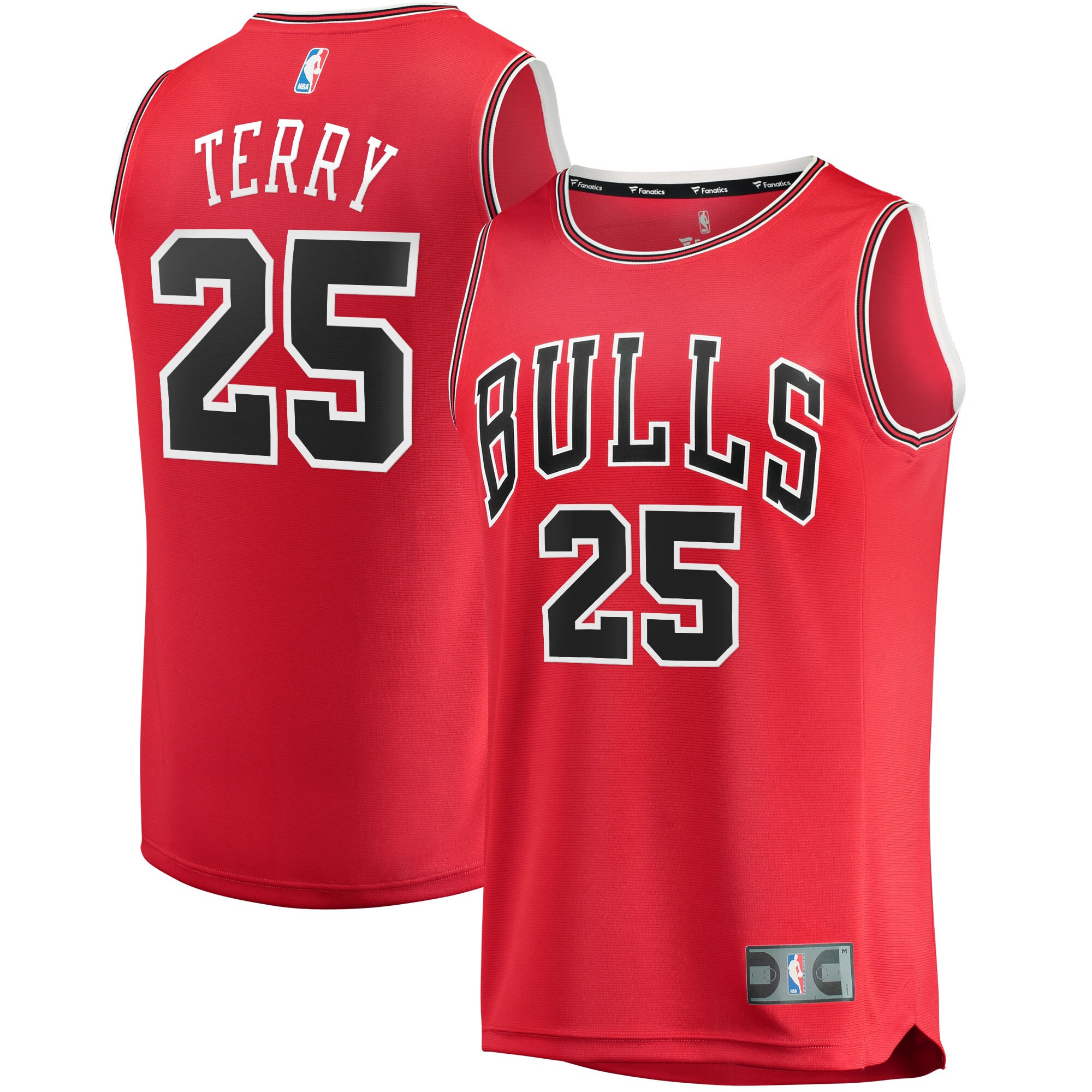 Dalen Terry Chicago Bulls Fanatics Fast Break Replica Player Jersey - Icon Edition - Red