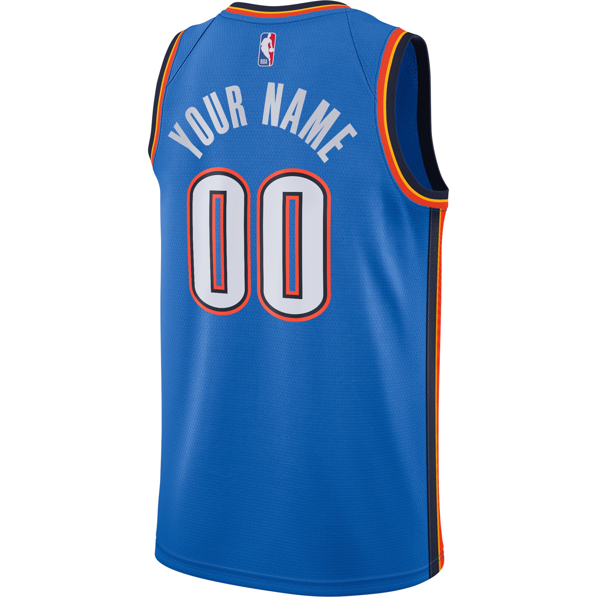 Oklahoma City Thunder  Custom Swingman Jersey - Icon Edition - Blue