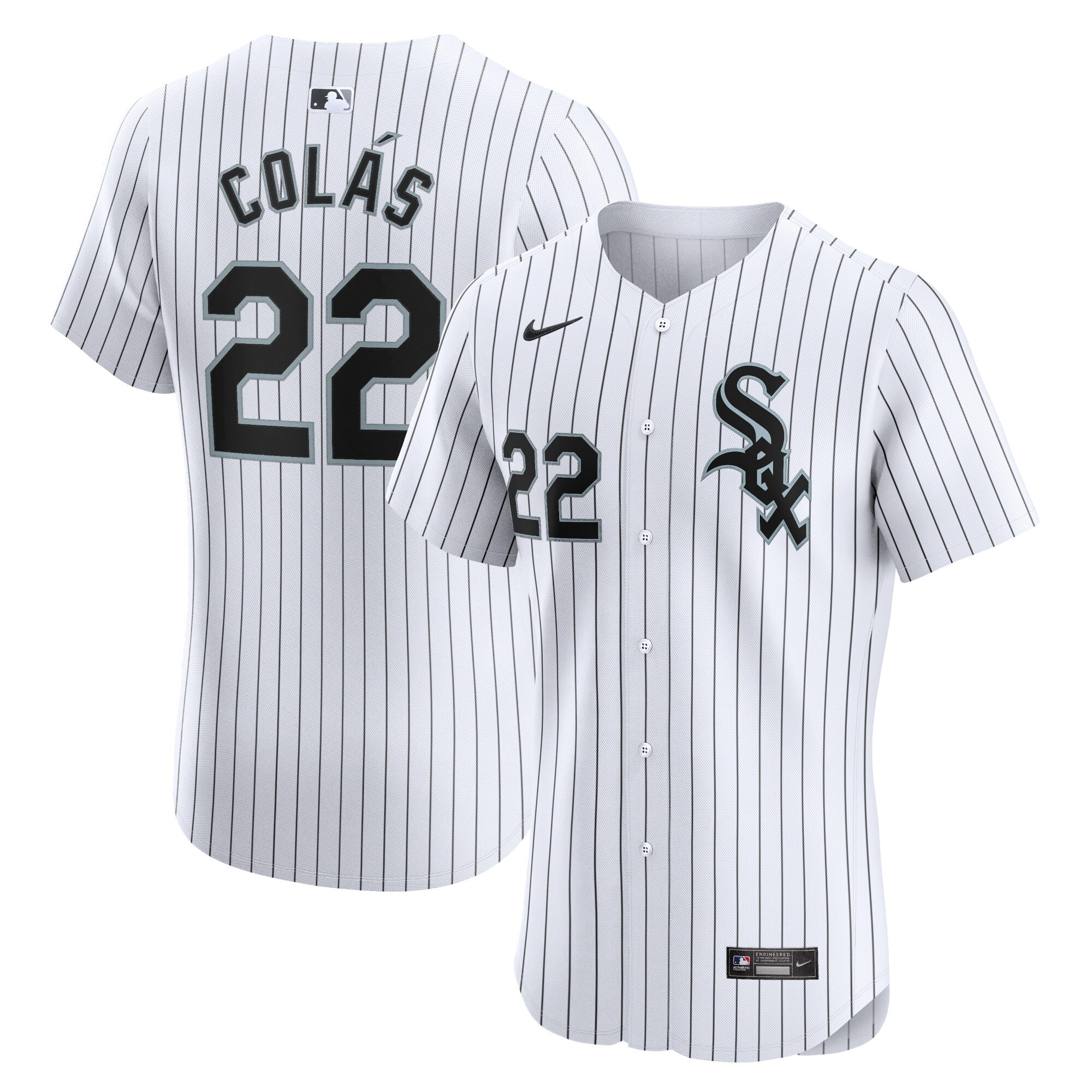 Oscar Colas Chicago White Sox  Home Elite Player Jersey - White