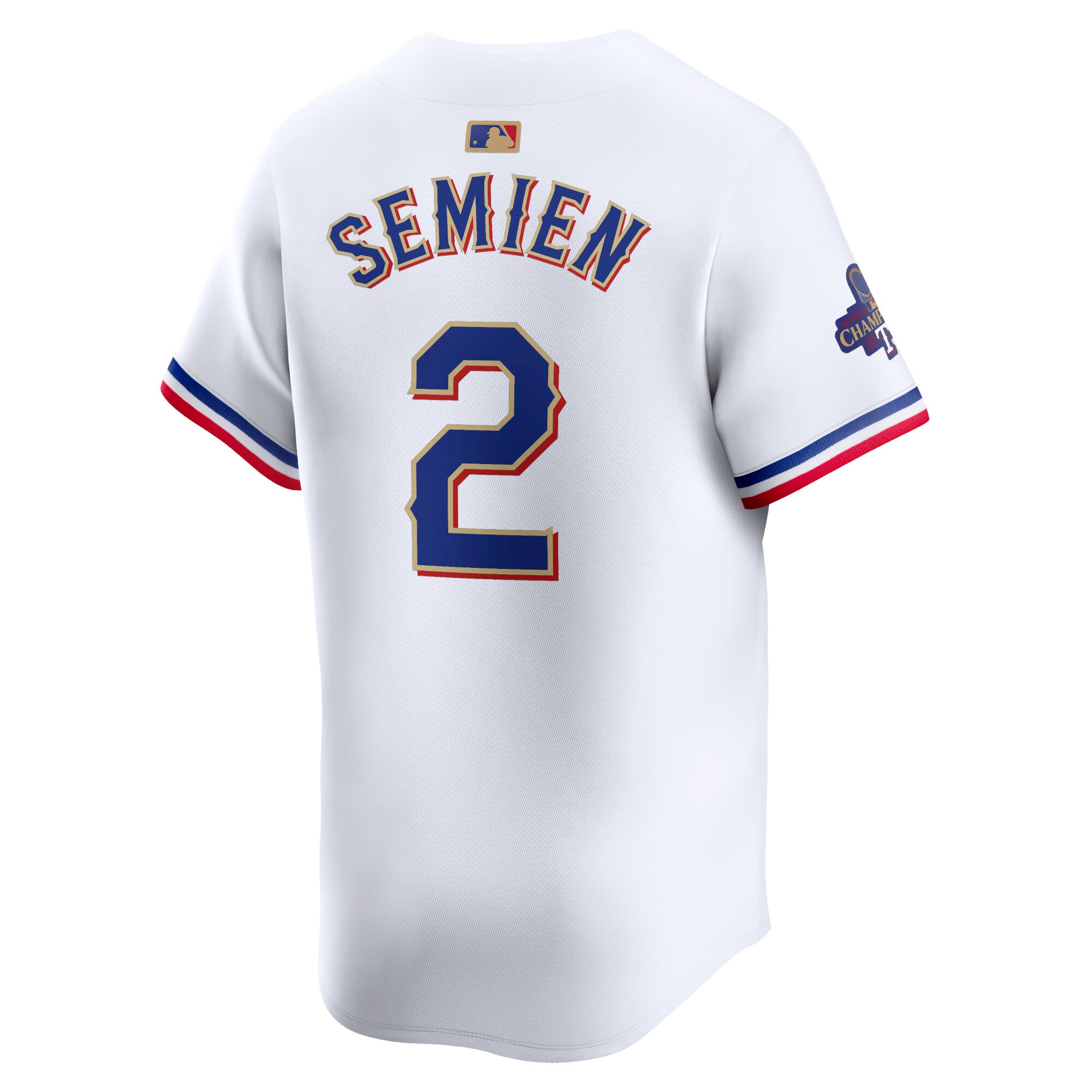 Marcus Semien Texas Rangers  2024 Gold Collection Limited Player Jersey White