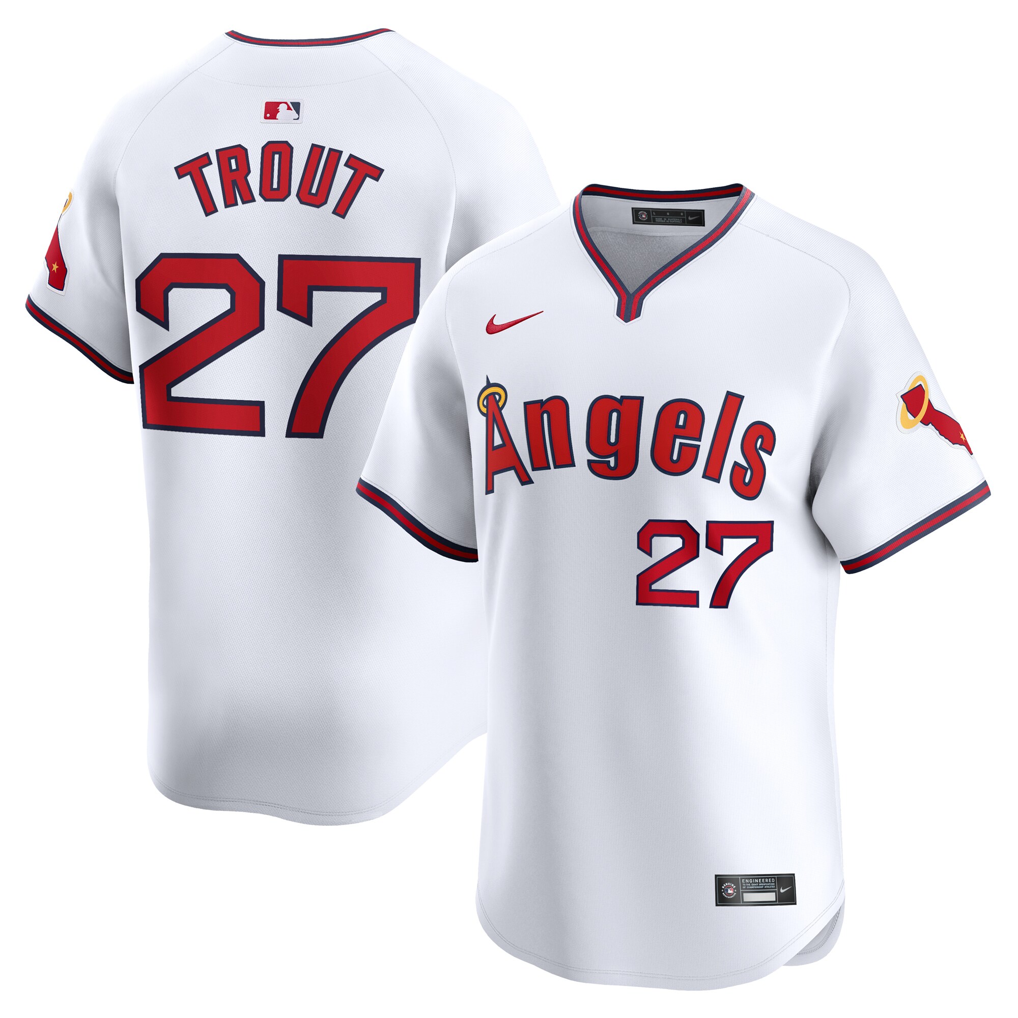 Mike Trout Los Angeles Angels  Alternate Limited Player Jersey White