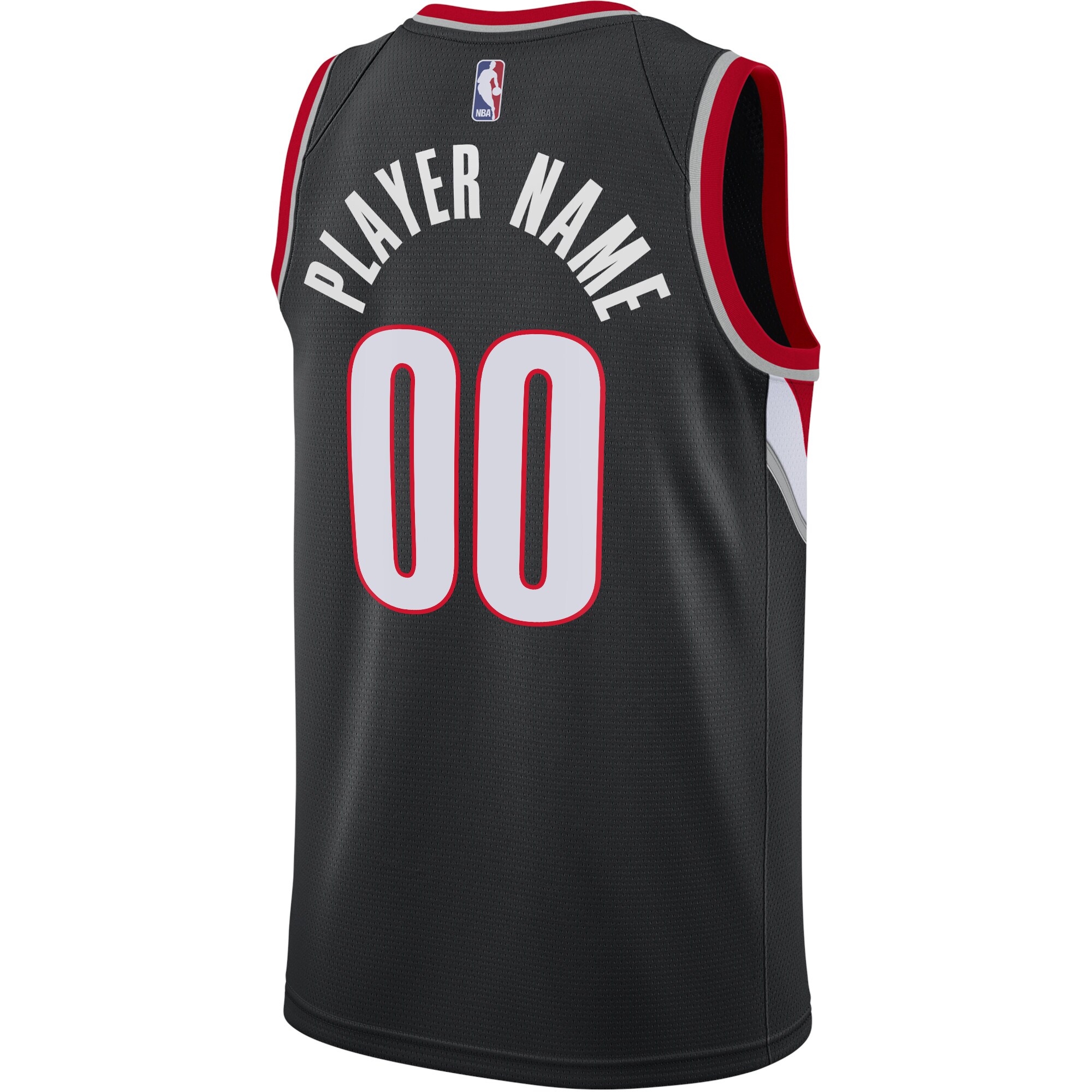 Portland Trail Blazers  Swingman Custom Jersey Black - Icon Edition