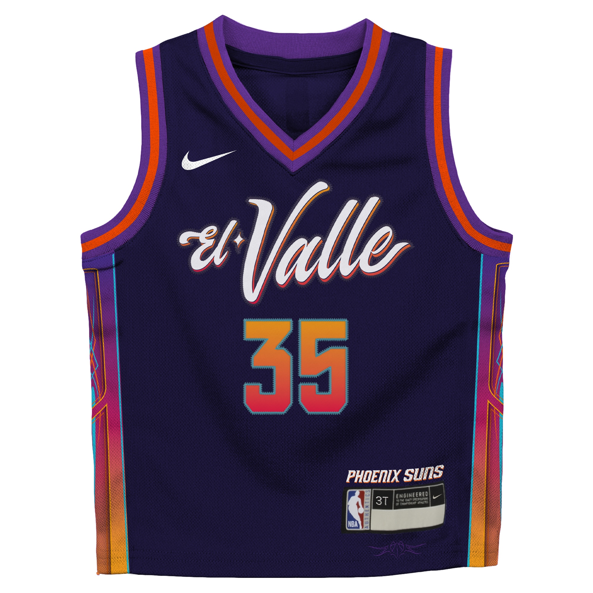 Kevin Durant Phoenix Suns Toddler 2023\/24 Swingman Replica Jersey - City Edition - Purple