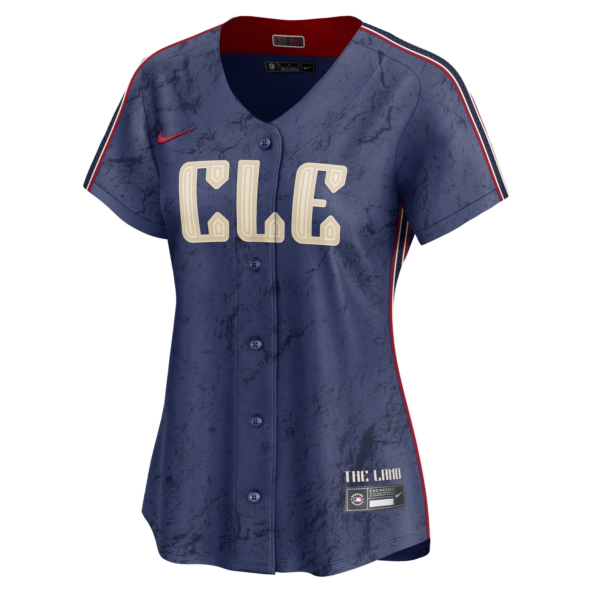 Jos\u00c3\u00a9 Ram\u00c3\u00adrez Cleveland Guardians Women's 2024 City Connect Limited Jersey - Navy