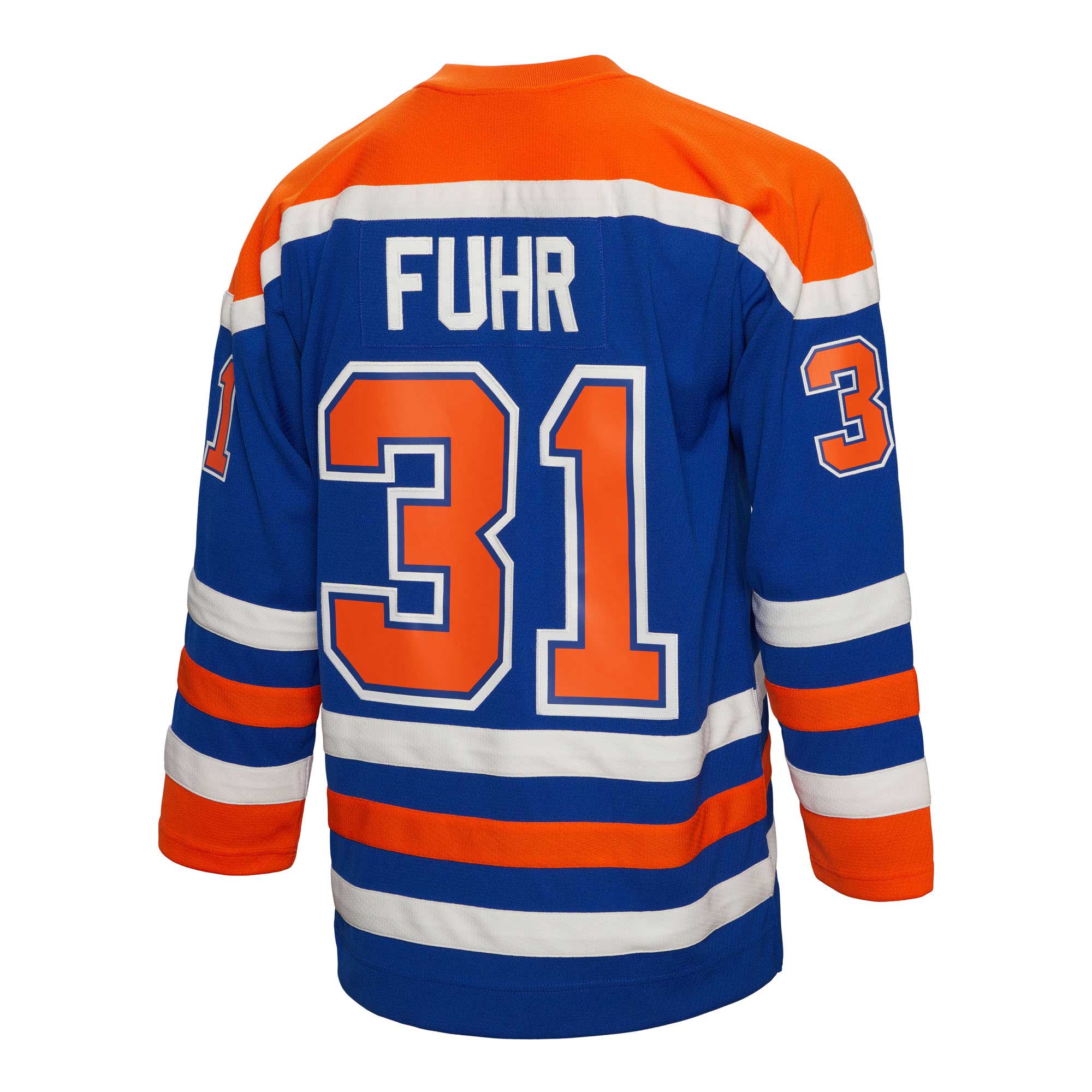 Grant Fuhr Edmonton Oilers Mitchell & Ness  1986\/87 Blue Line Player Jersey - Royal