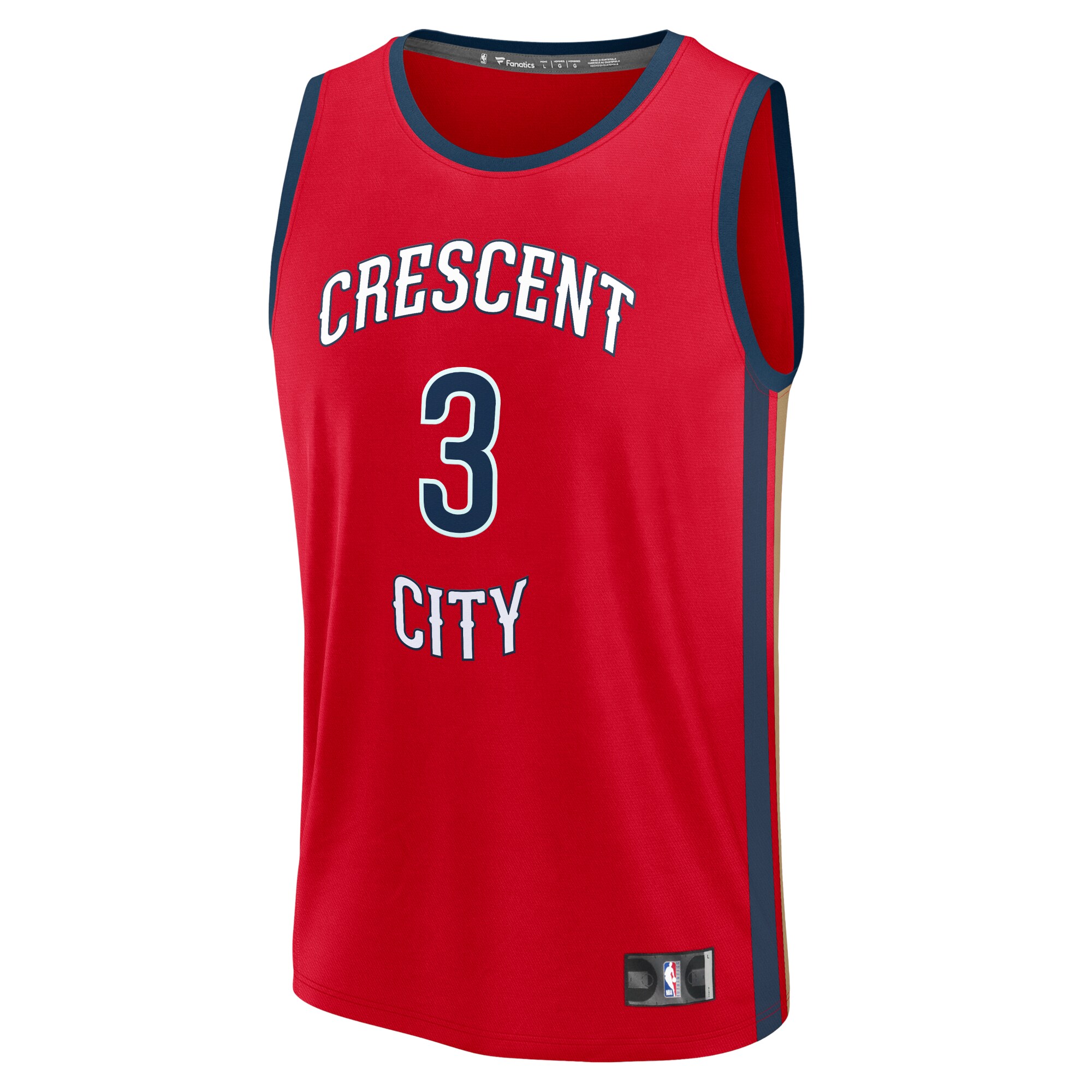 CJ McCollum New Orleans Pelicans Fanatics Fast Break Replica Player Jersey - Statement Edition - Red