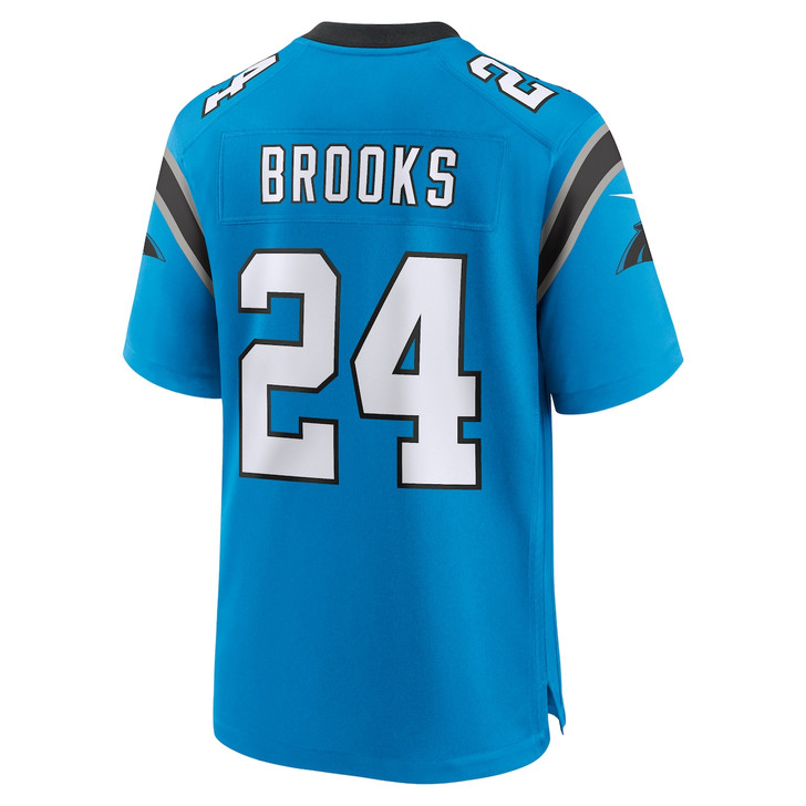 Jonathon Brooks Carolina Panthers 2024 Alternate Game Player Jersey - Blue