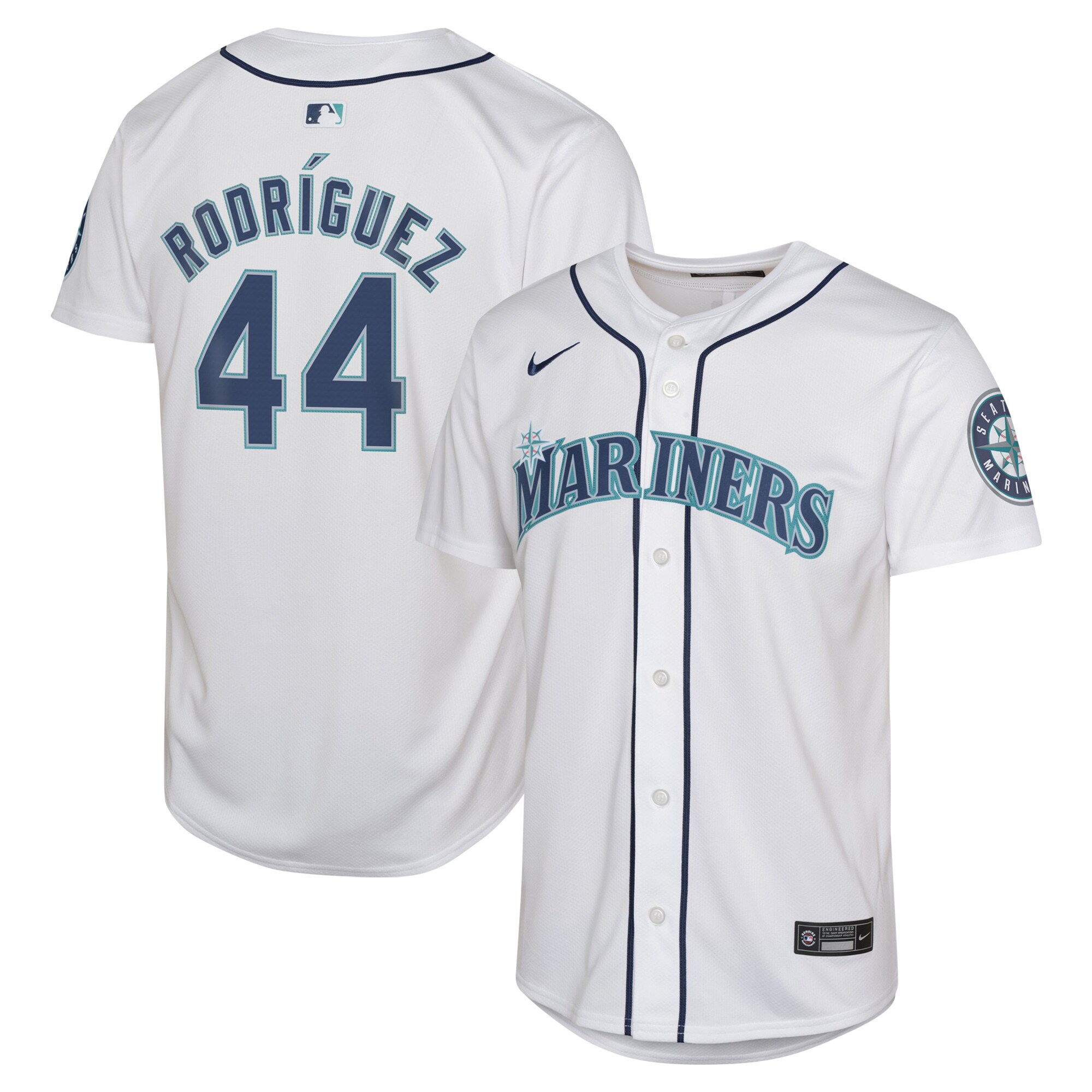 Julio Rodr\u00c3\u00adguez Seattle Mariners Youth Home Limited Jersey White