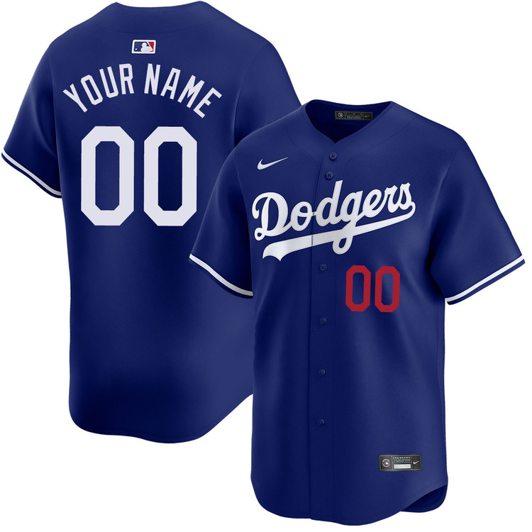 Los Angeles Dodgers Personalized Alternate Limited Jersey
