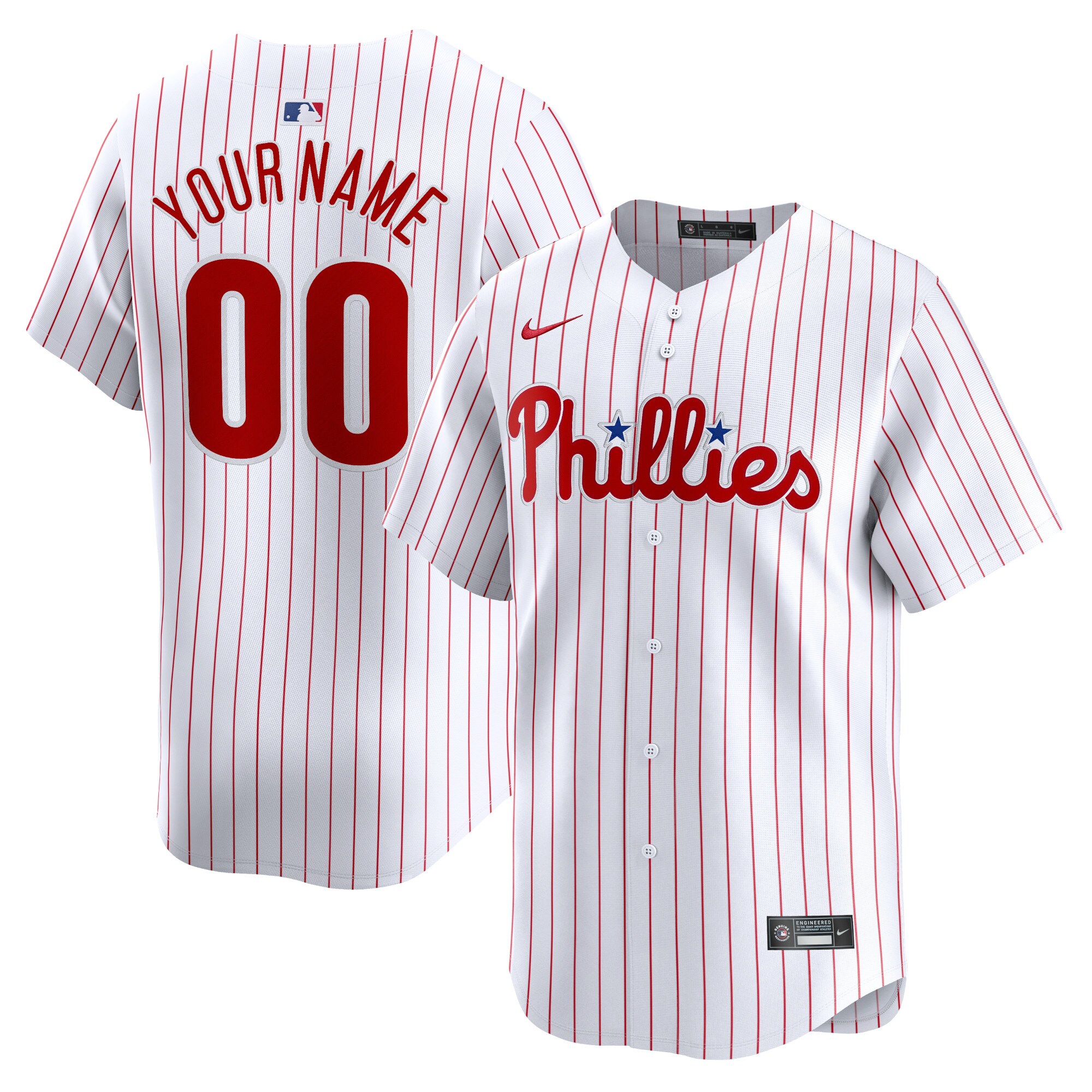 Philadelphia Phillies  Youth Home Limited Custom Jersey - White