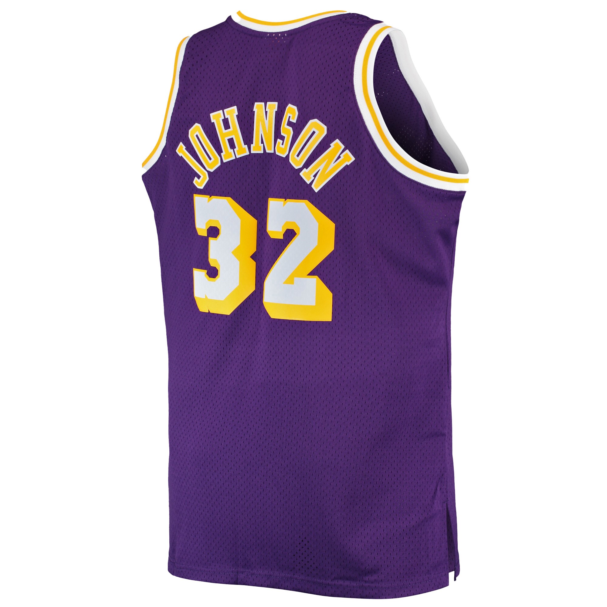 Magic Johnson Los Angeles Lakers Mitchell & Ness Big & Tall 1984\/85 Hardwood Classics Swingman Jersey - Purple