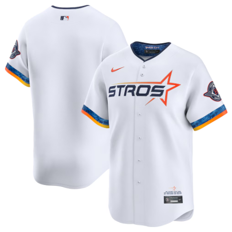 Houston Astros White 2025 City Connect Limited Custom Jersey