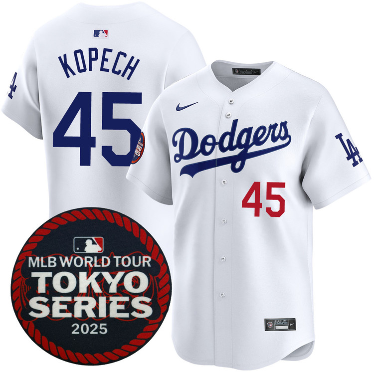 Michael Kopech Los Angeles Dodgers Home 2025 Tokyo Series Jersey