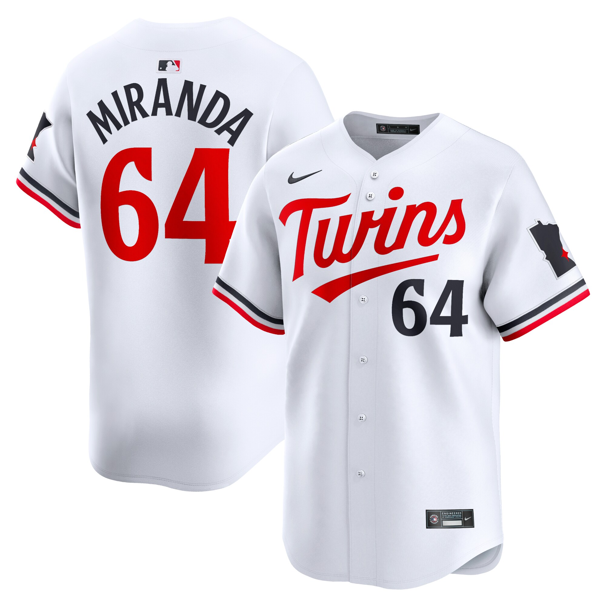Jose Miranda Minnesota Twins  Home Limited Player Jersey - White