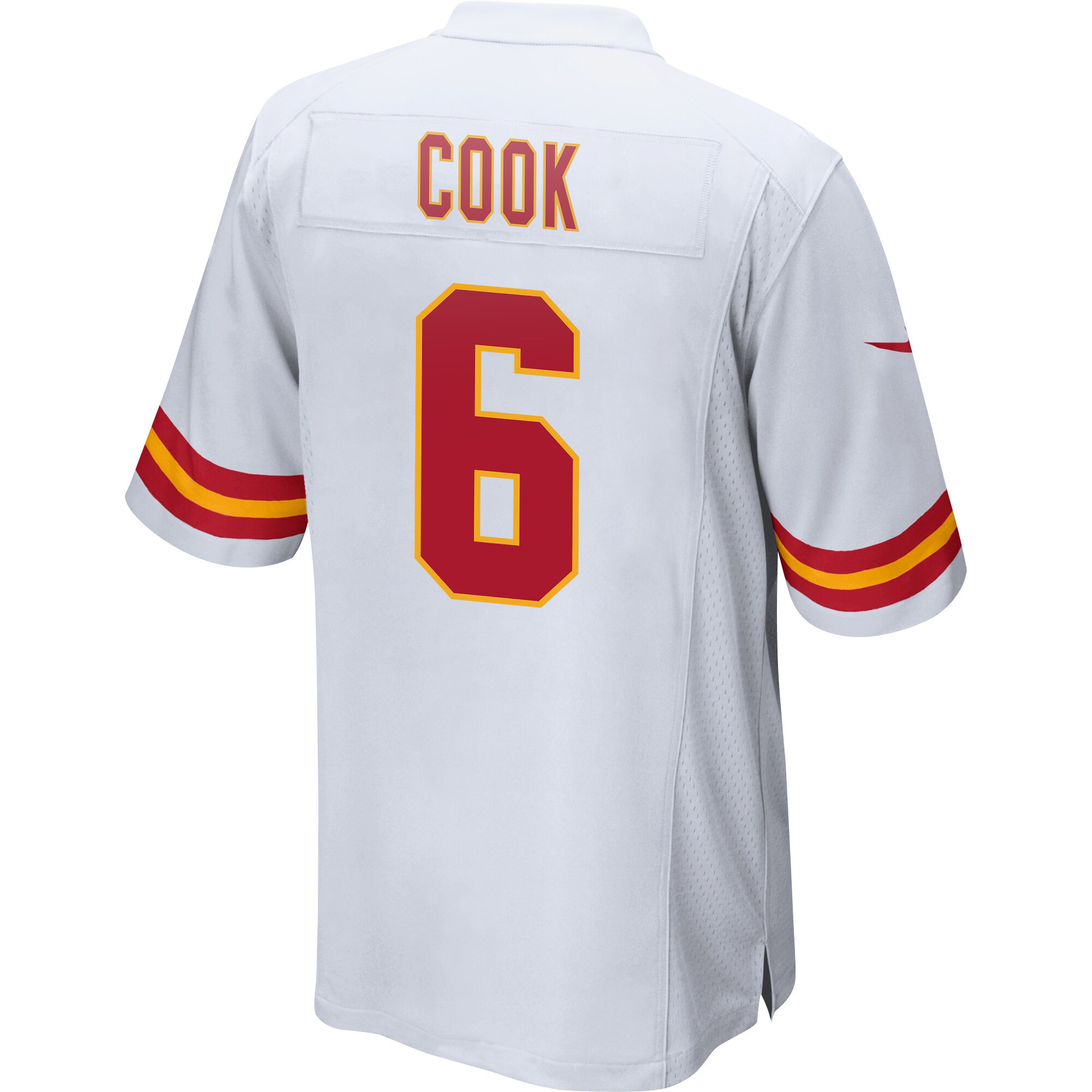 Bryan Cook 6 Kansas City Chiefs Super Bowl LVII Champions 3 Stars Men Game Jersey - White