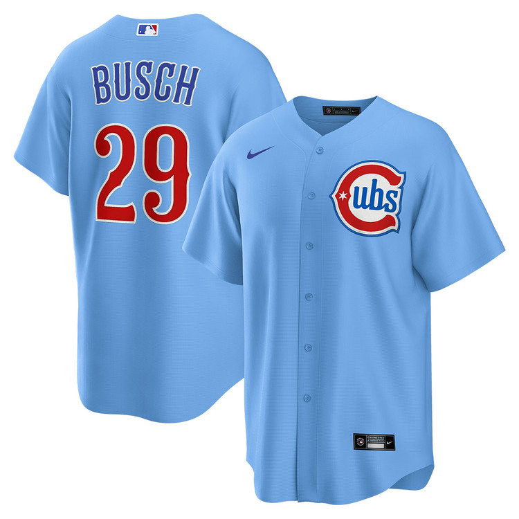 Michael Busch Chicago Cubs Blues Alternate Jersey