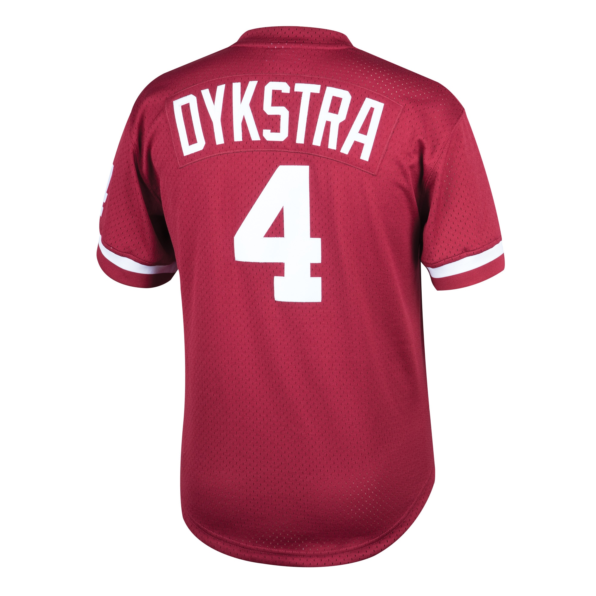 Lenny Dykstra Philadelphia Phillies Mitchell & Ness Youth Cooperstown Collection Mesh Batting Practice Jersey - Burgundy