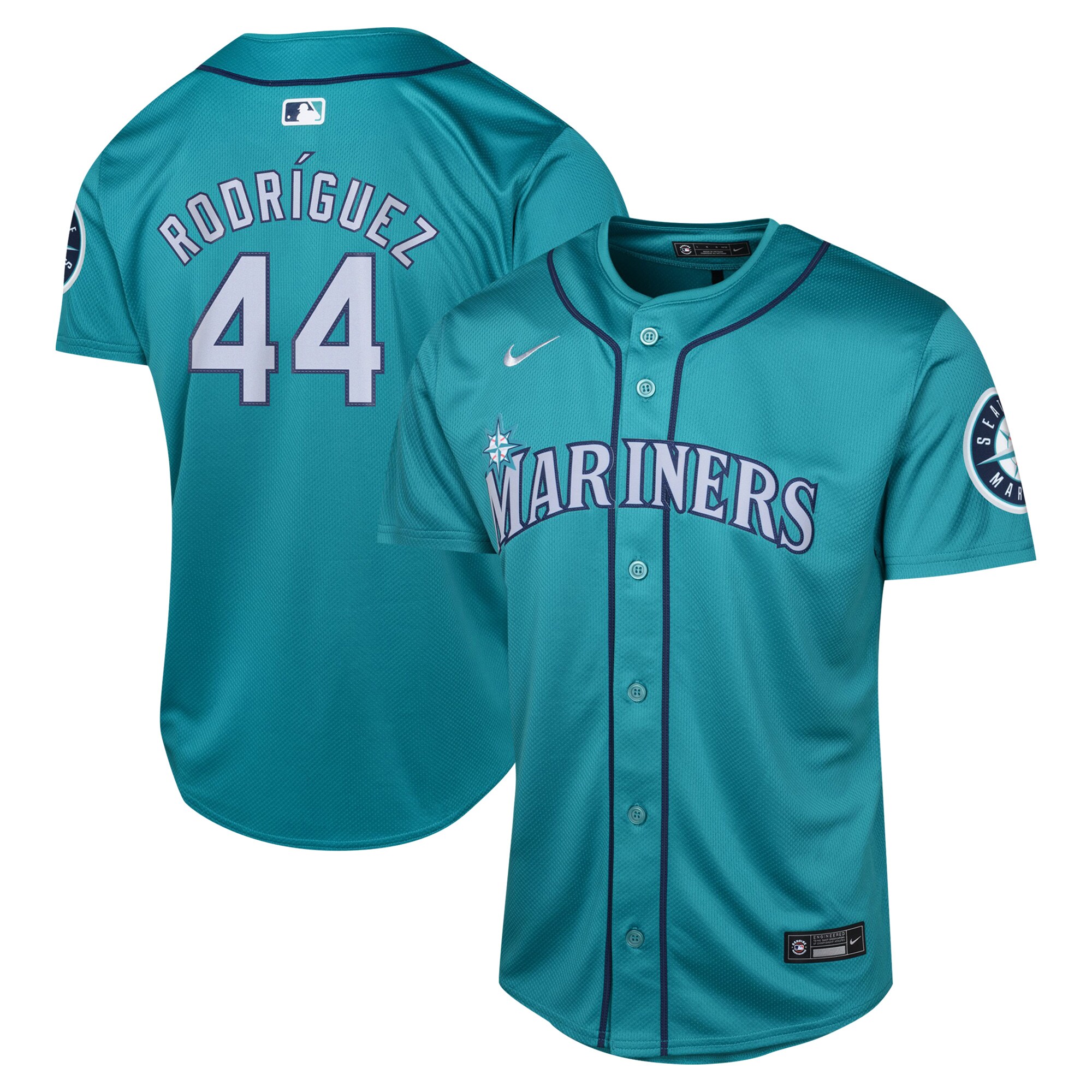 Julio Rodr\u00c3\u00adguez Seattle Mariners Youth Alternate Limited Player Jersey - Aqua