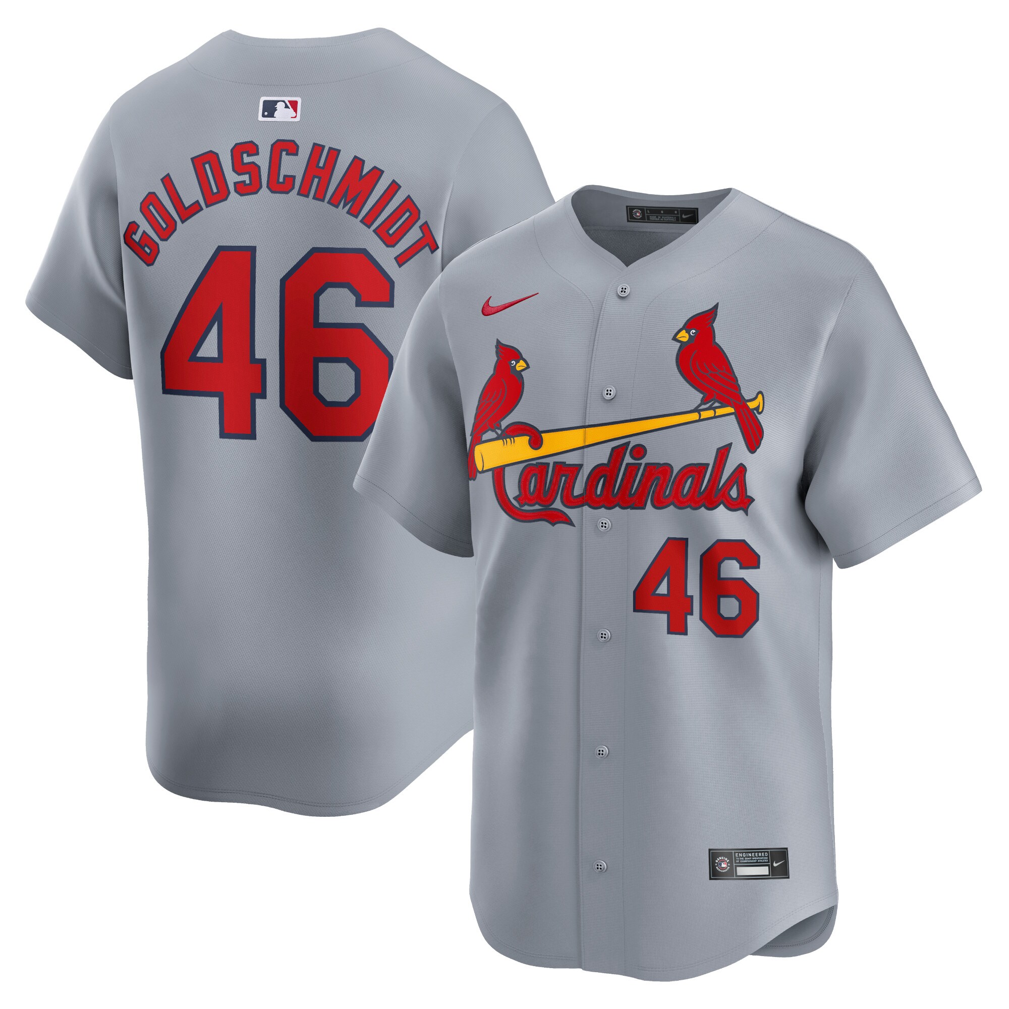 Paul Goldschmidt St. Louis Cardinals Away Limited Player Jersey - Gray