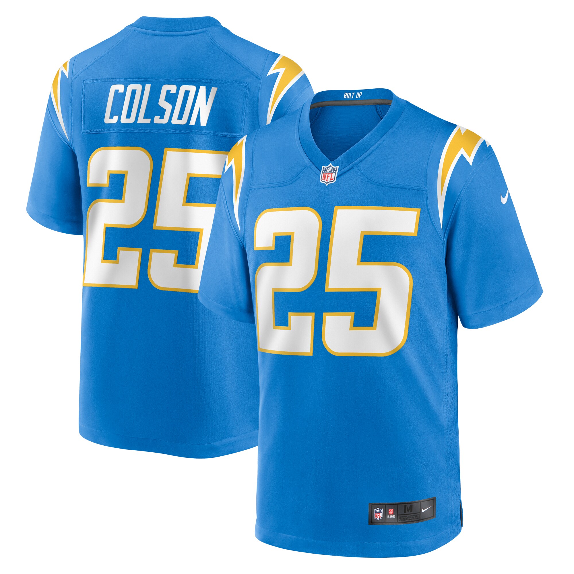 Junior Colson Los Angeles Chargers  Team Game Jersey -  Powder Blue