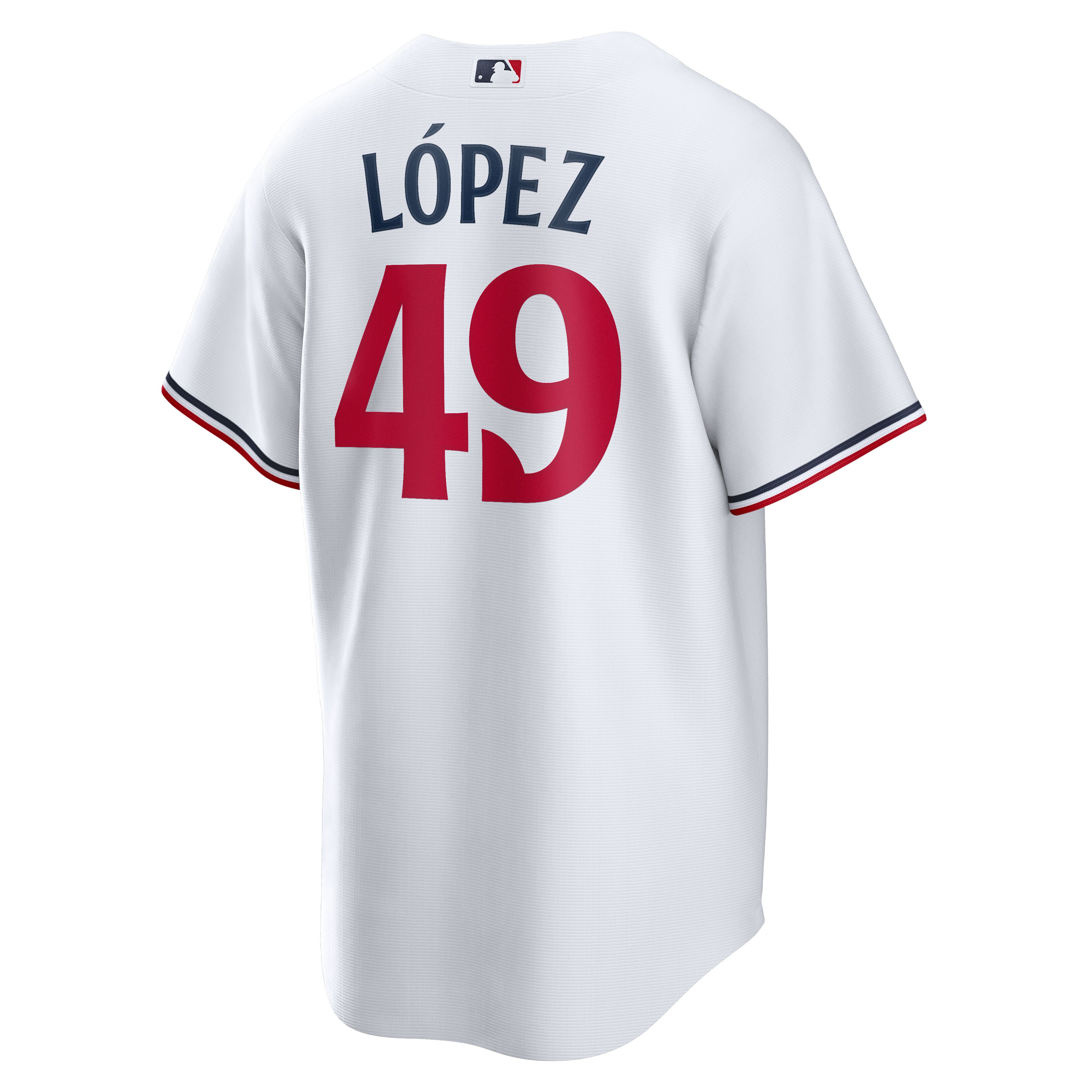 Pablo L\u00c3\u00b3pez Minnesota Twins  Home  Replica Player Jersey - White