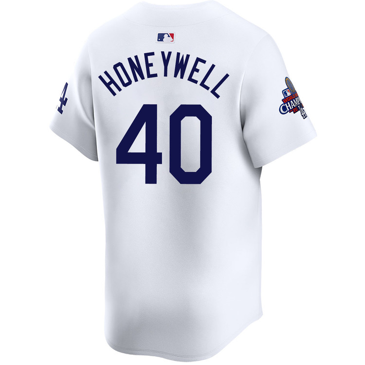 Brent Honeywell Los Angeles Dodgers Home Limited World Series Champions Jersey