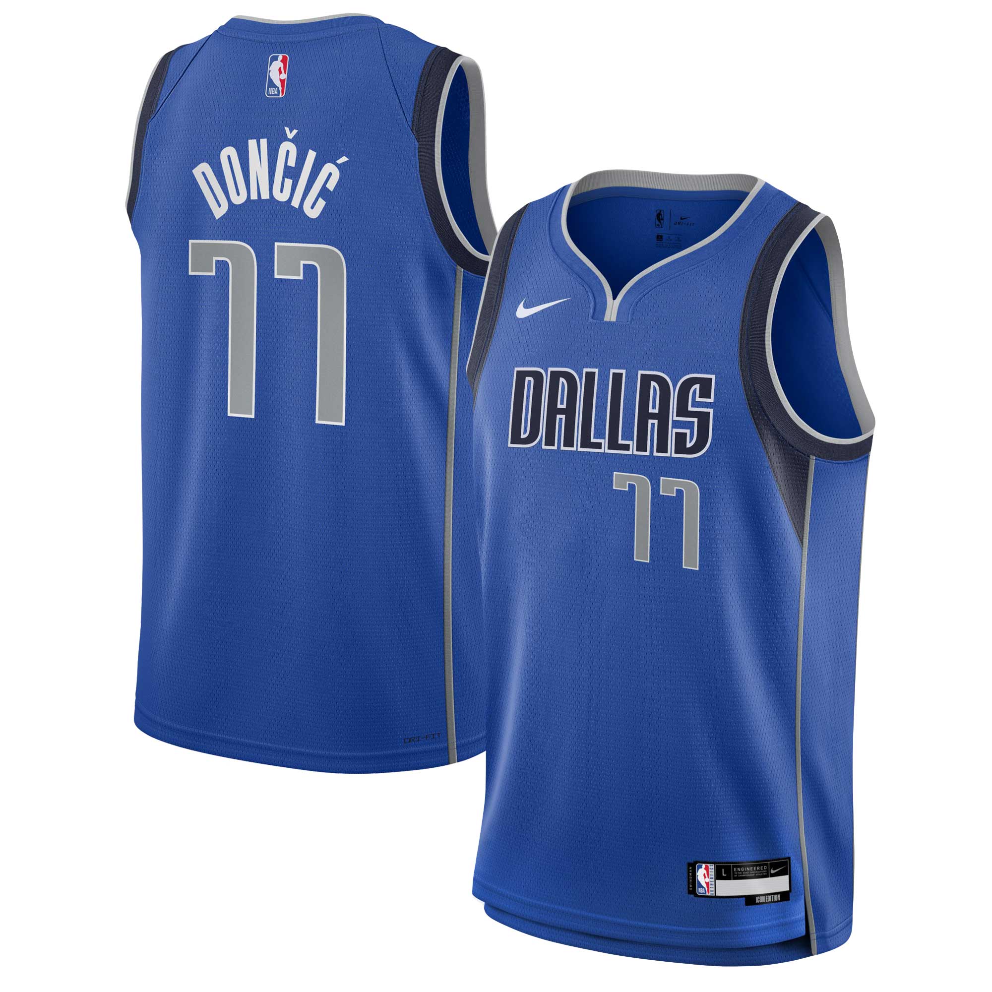 Luka Don\u00c4\u008di\u00c4\u2021 Dallas Mavericks Youth Swingman Jersey - Icon Edition - Blue