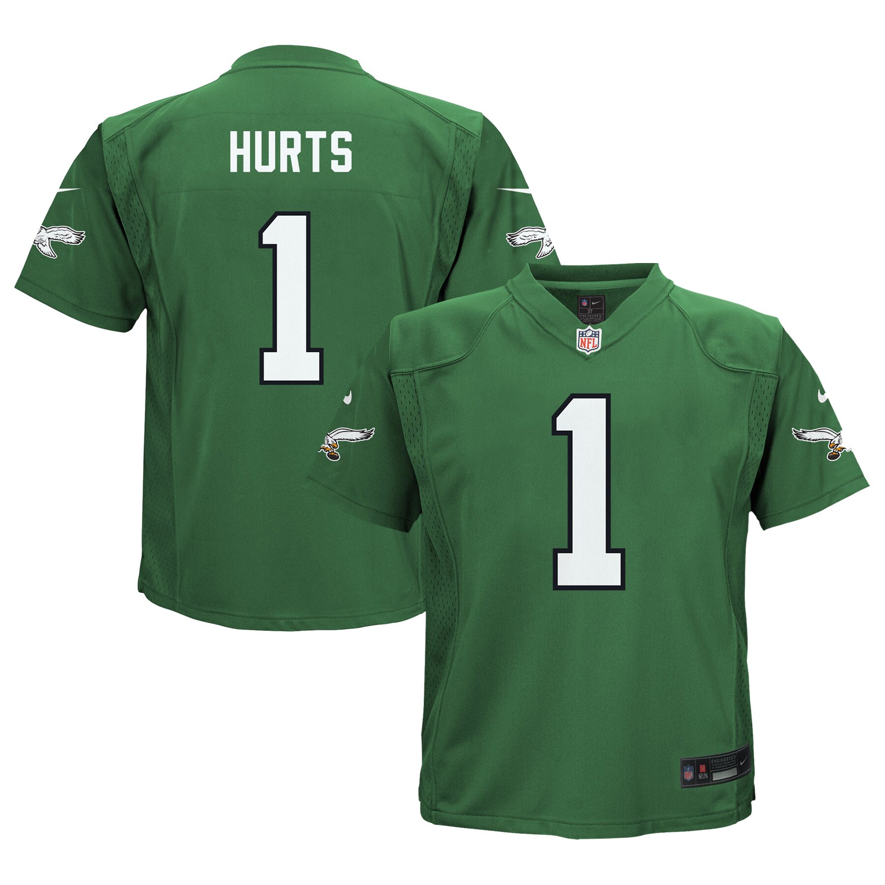 Jalen Hurts Philadelphia Eagles  Toddler Game Jersey - Kelly Green