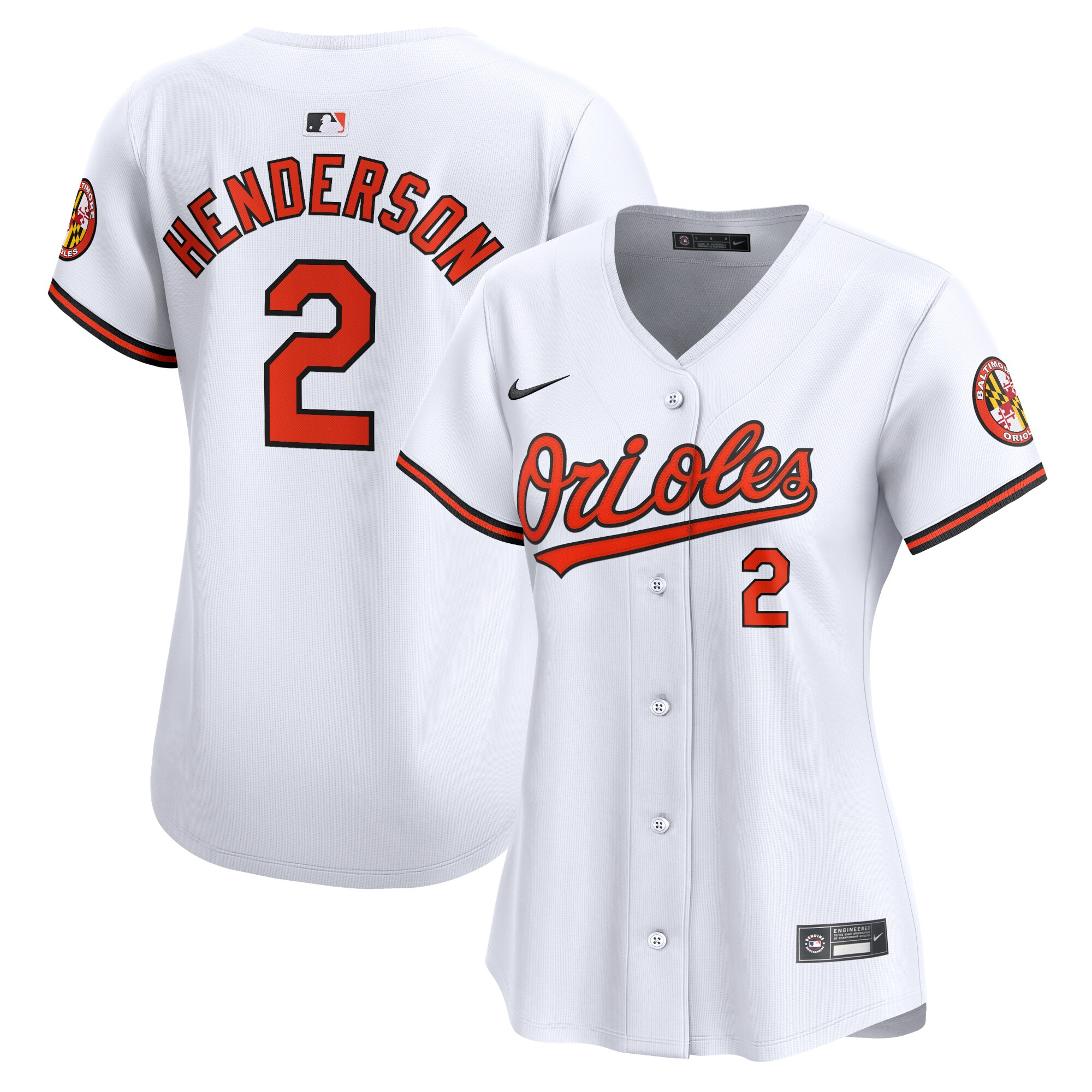 Gunnar Henderson Baltimore Orioles Women's Home Limited Player Jersey - White