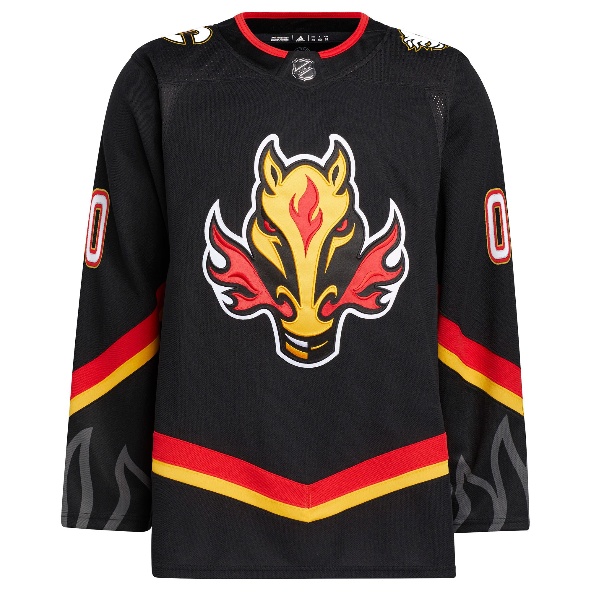 Calgary Flames adidas Alternate Primegreen Authentic Custom Jersey - Black