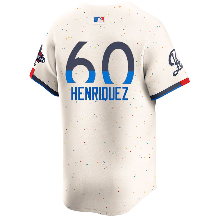 Edgardo Henriquez Los Angeles Dodgers City Connect Limited World Series Champions Jersey