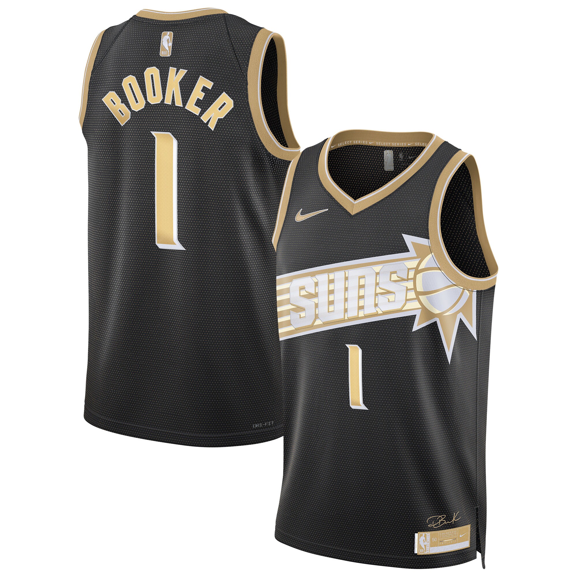 Devin Booker Phoenix Suns  Unisex  Select Series Swingman Jersey Black