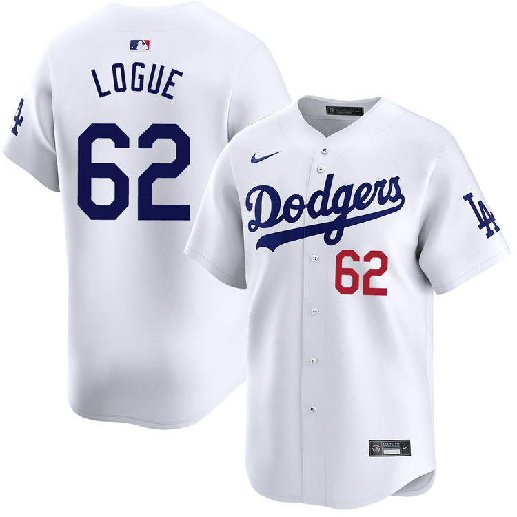 Zach Logue Los Angeles Dodgers Home Limited Jersey