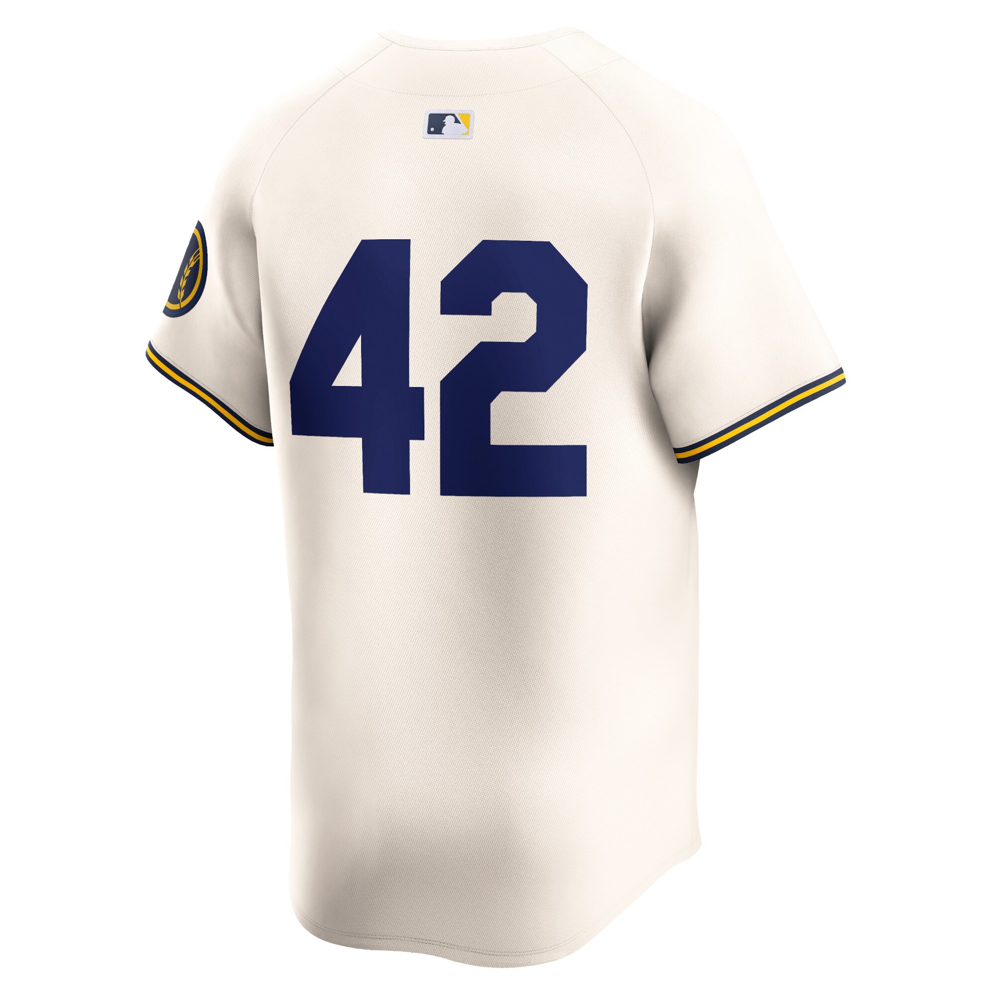 Milwaukee Brewers  2024 Jackie Robinson Day Home Limited Jersey Cream