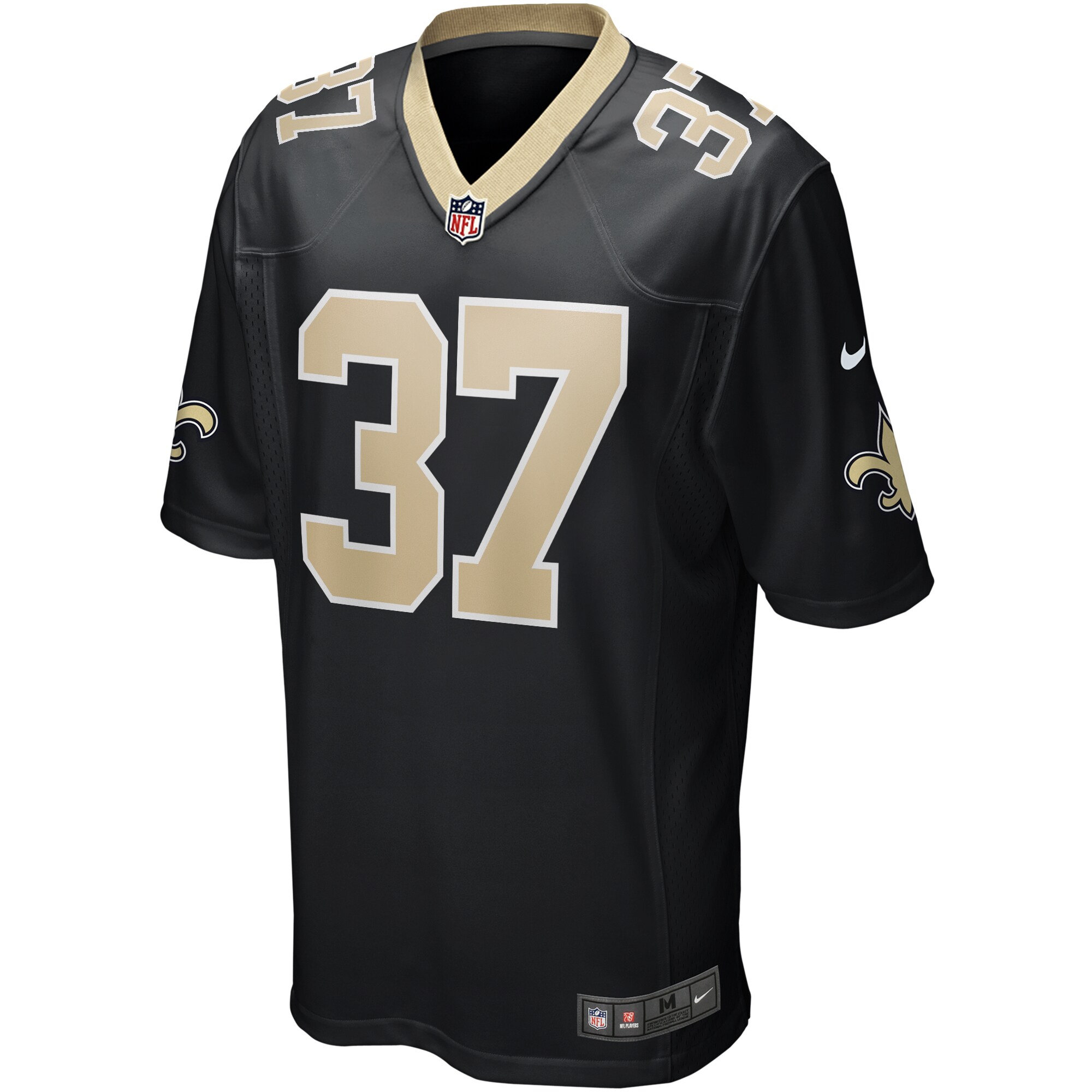 Steve Gleason New Orleans Saints  Game Retired Player Jersey - Black