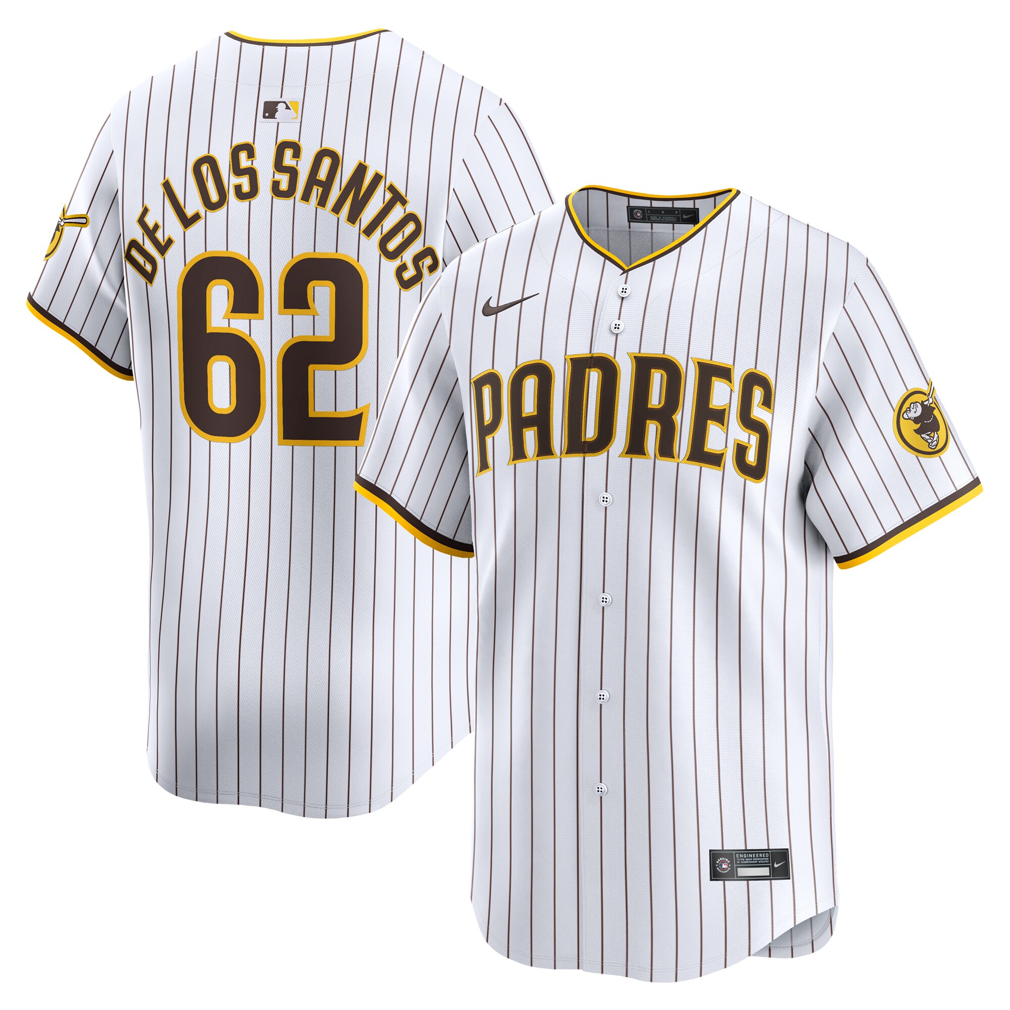 Enyel De Los Santos San Diego Padres  Home Limited Player Jersey White