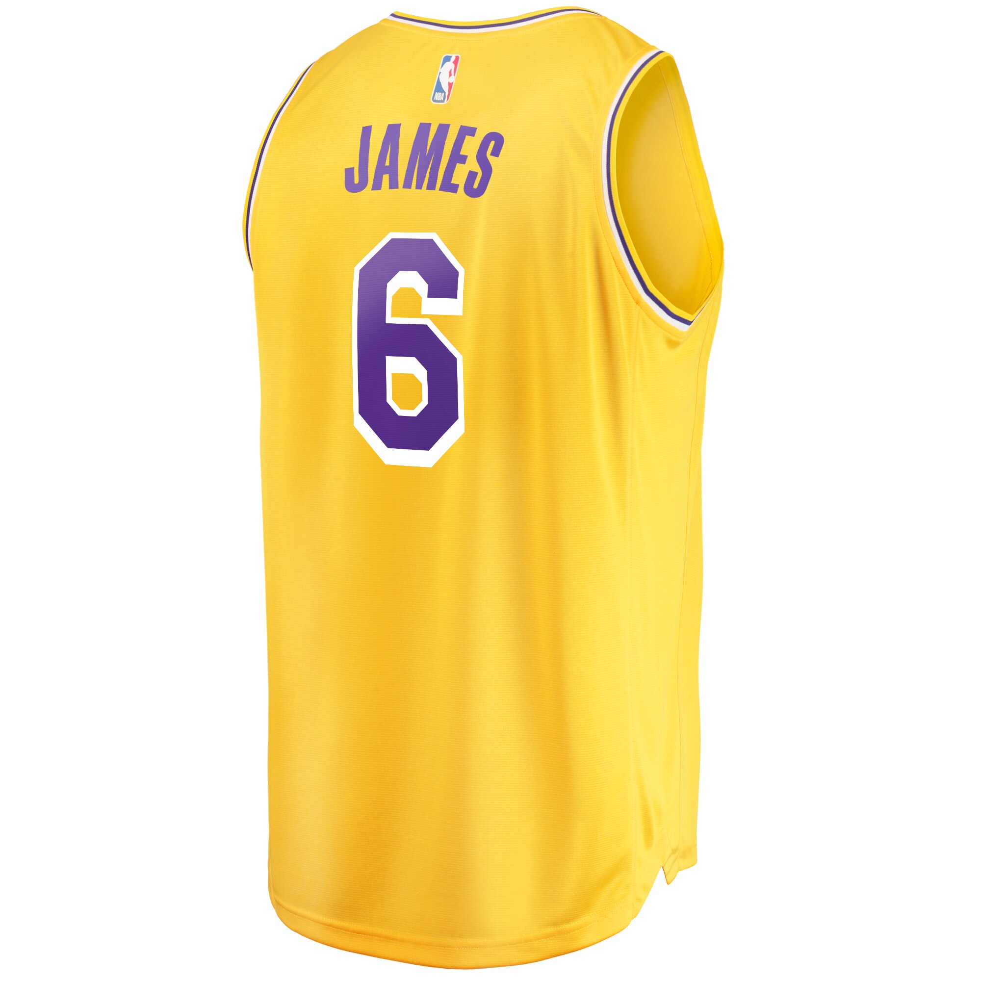 LeBron James Los Angeles Lakers Fanatics #6 Fast Break Replica Player Jersey Gold - Icon Edition