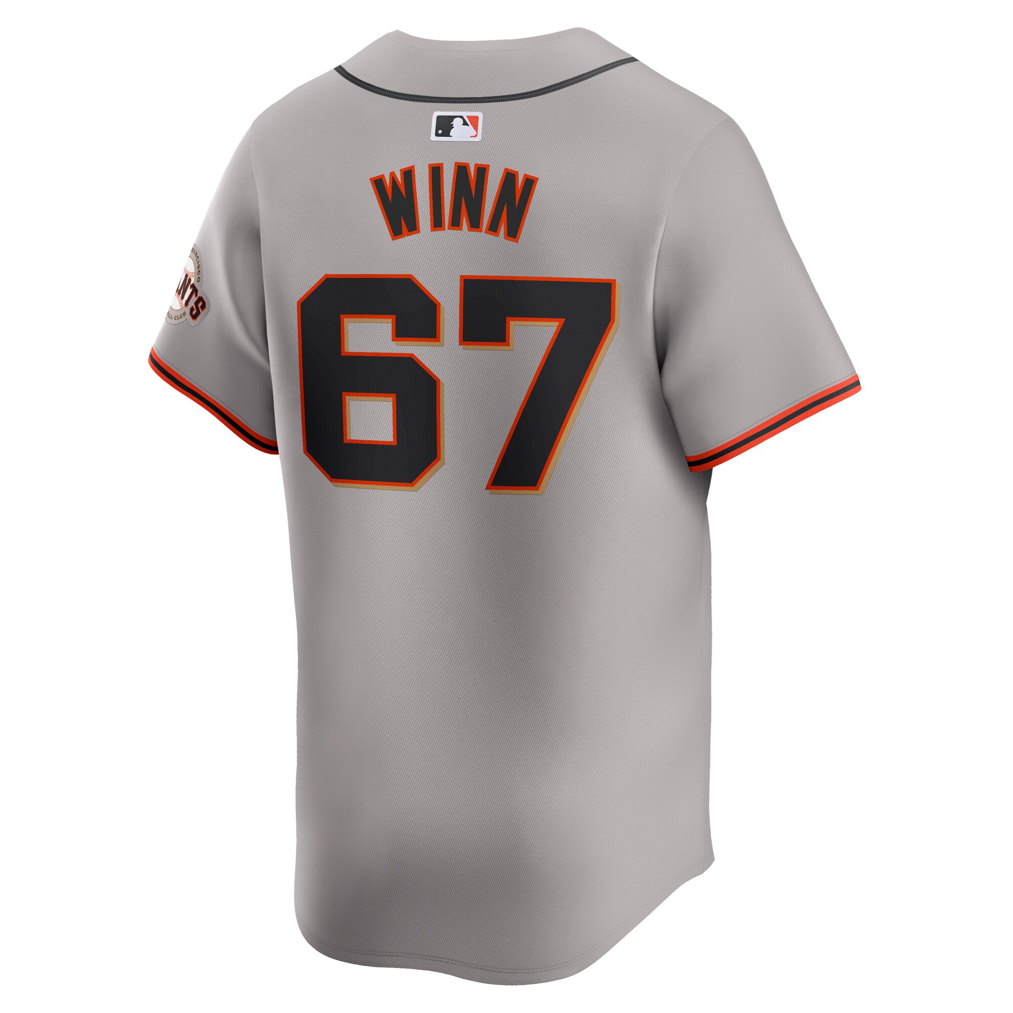 Keaton Winn San Francisco Giants  Away Limited Player Jersey - Gray