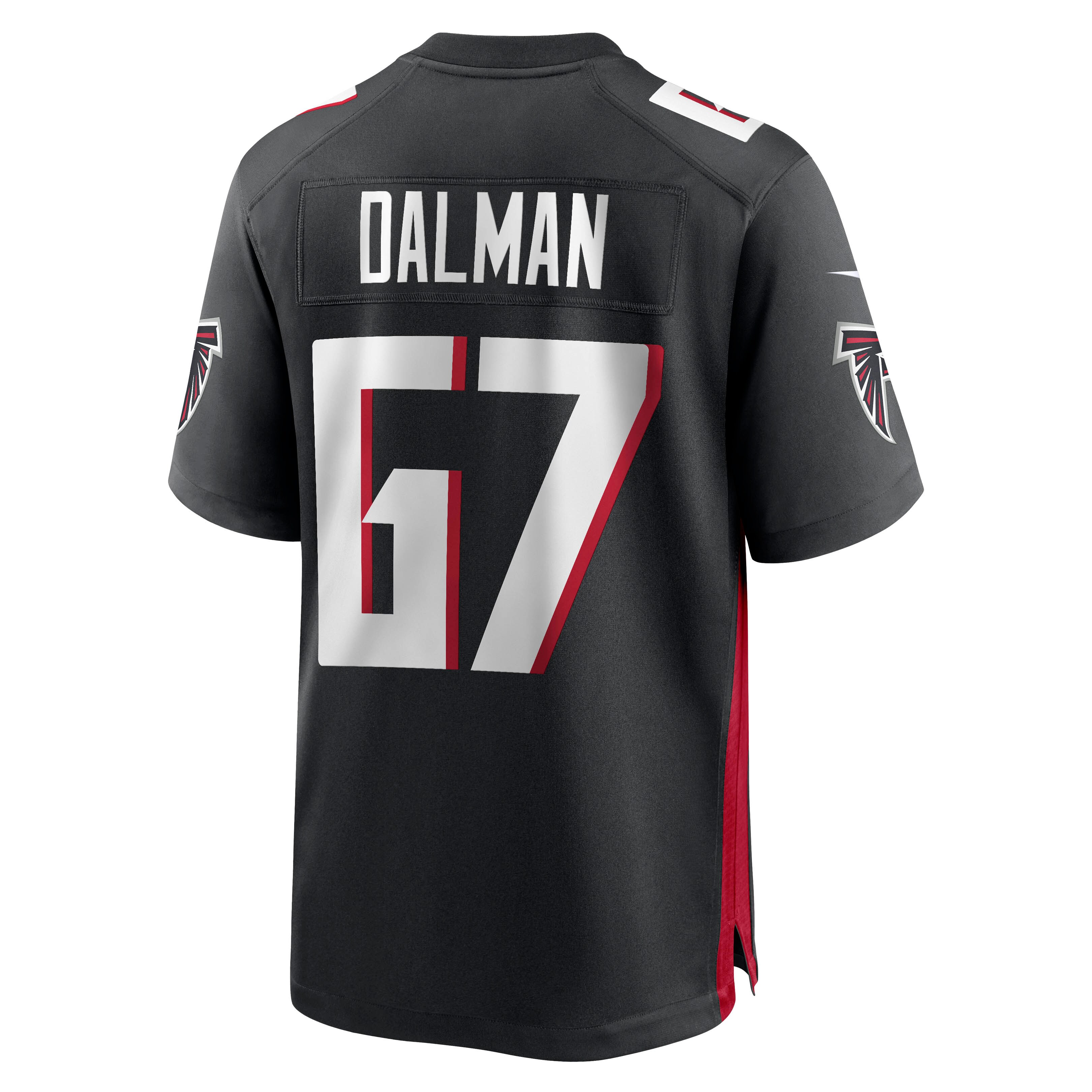 Drew Dalman Atlanta Falcons  Game Jersey - Black