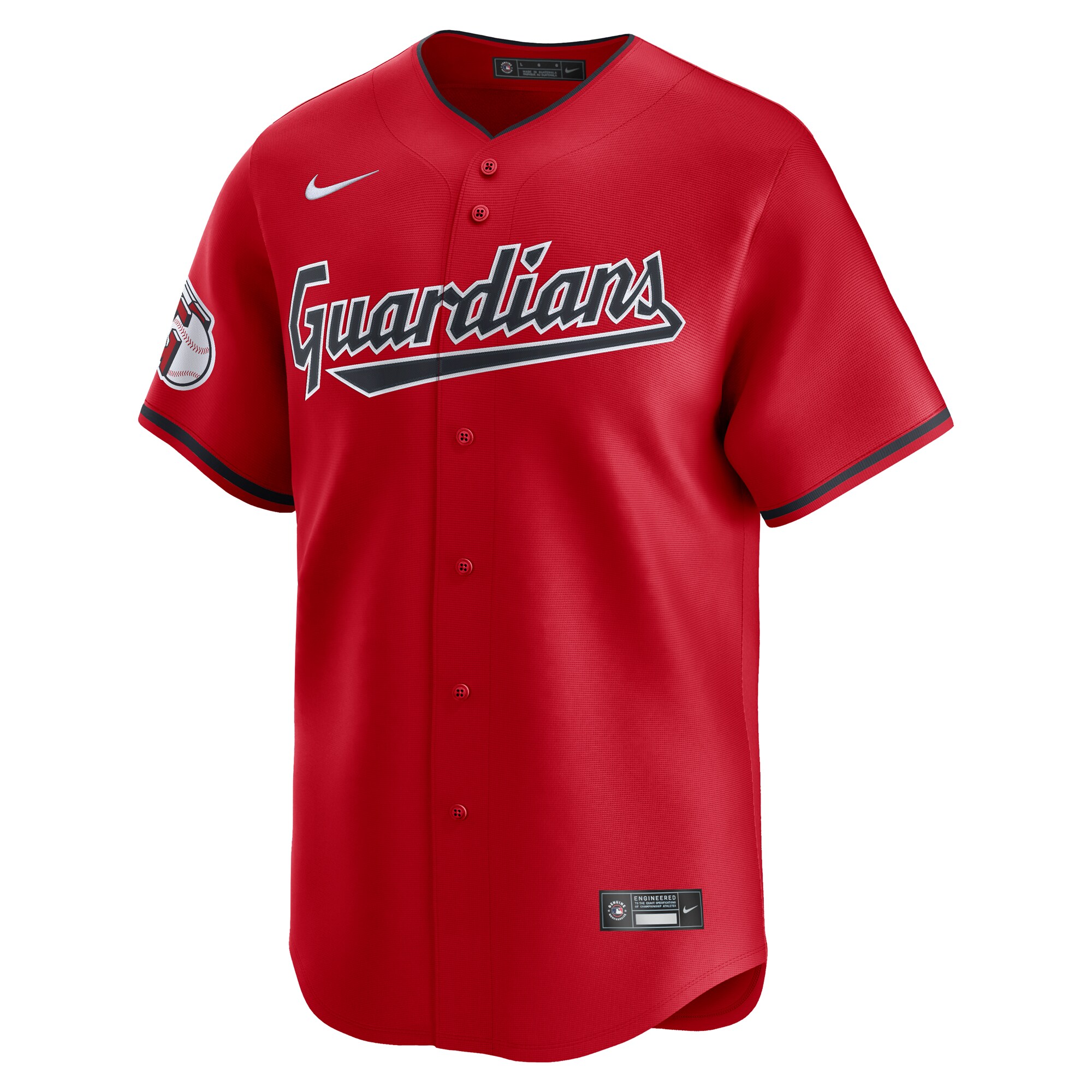 Cleveland Guardians   Alternate Limited Custom Jersey Red