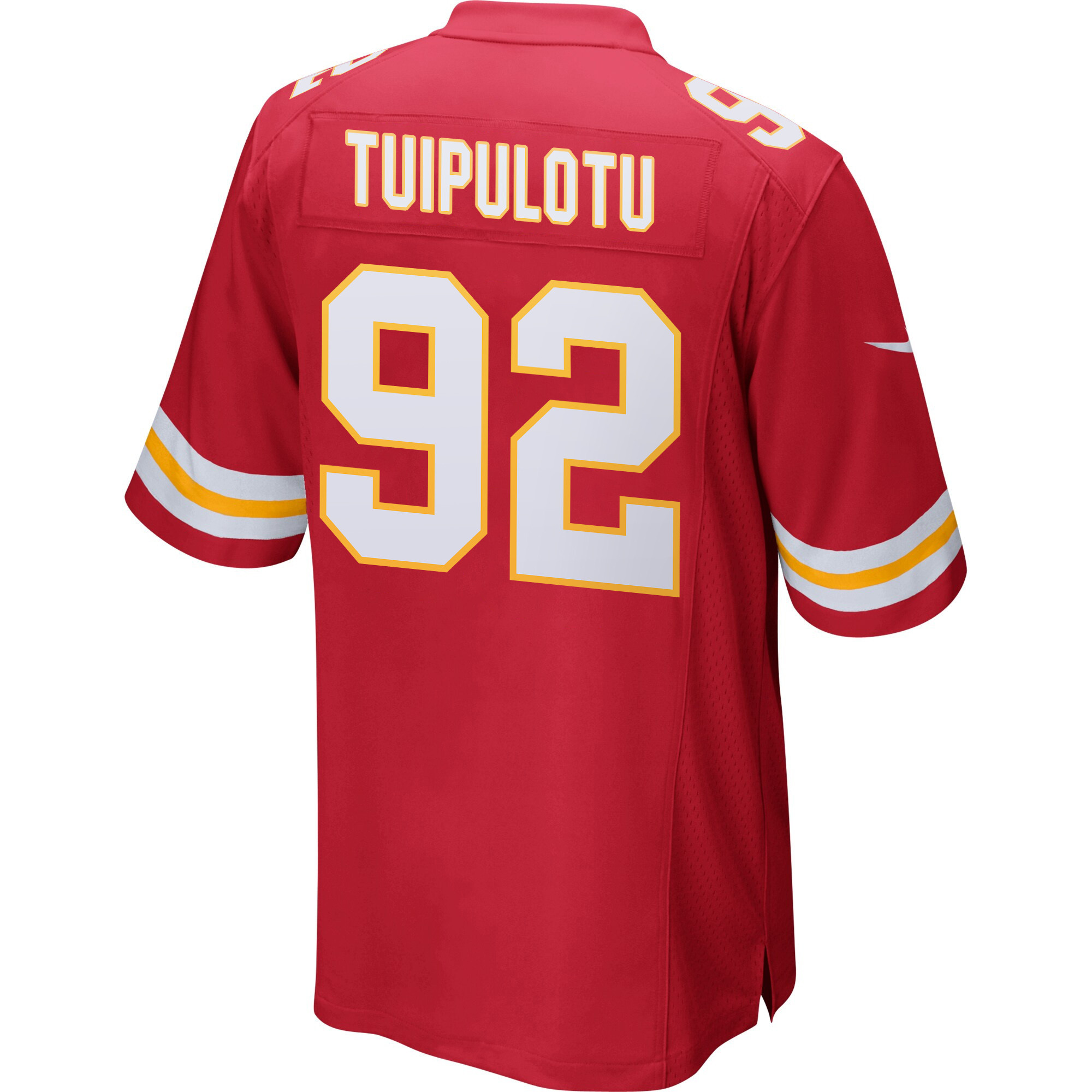 Marlon Tuipulotu 92 Kansas City Chiefs Super Bowl LIX New Orleans Patch Game Men Jersey - Red