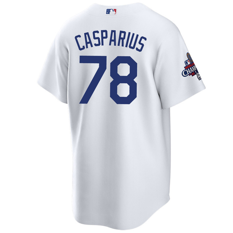 Ben Casparius Los Angeles Dodgers Home World Series Champions Jersey