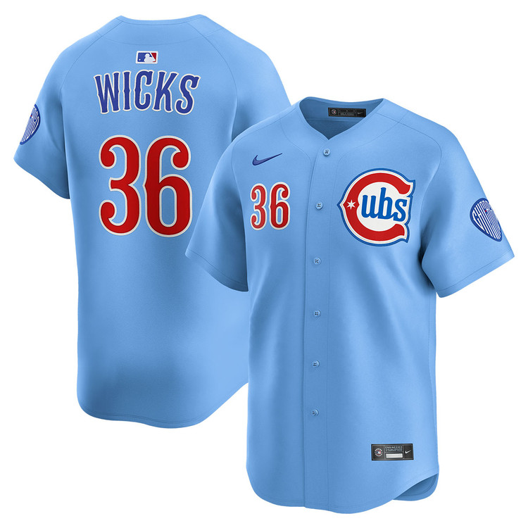 Jordan Wicks Chicago Cubs Blues Alternate Limited Jersey