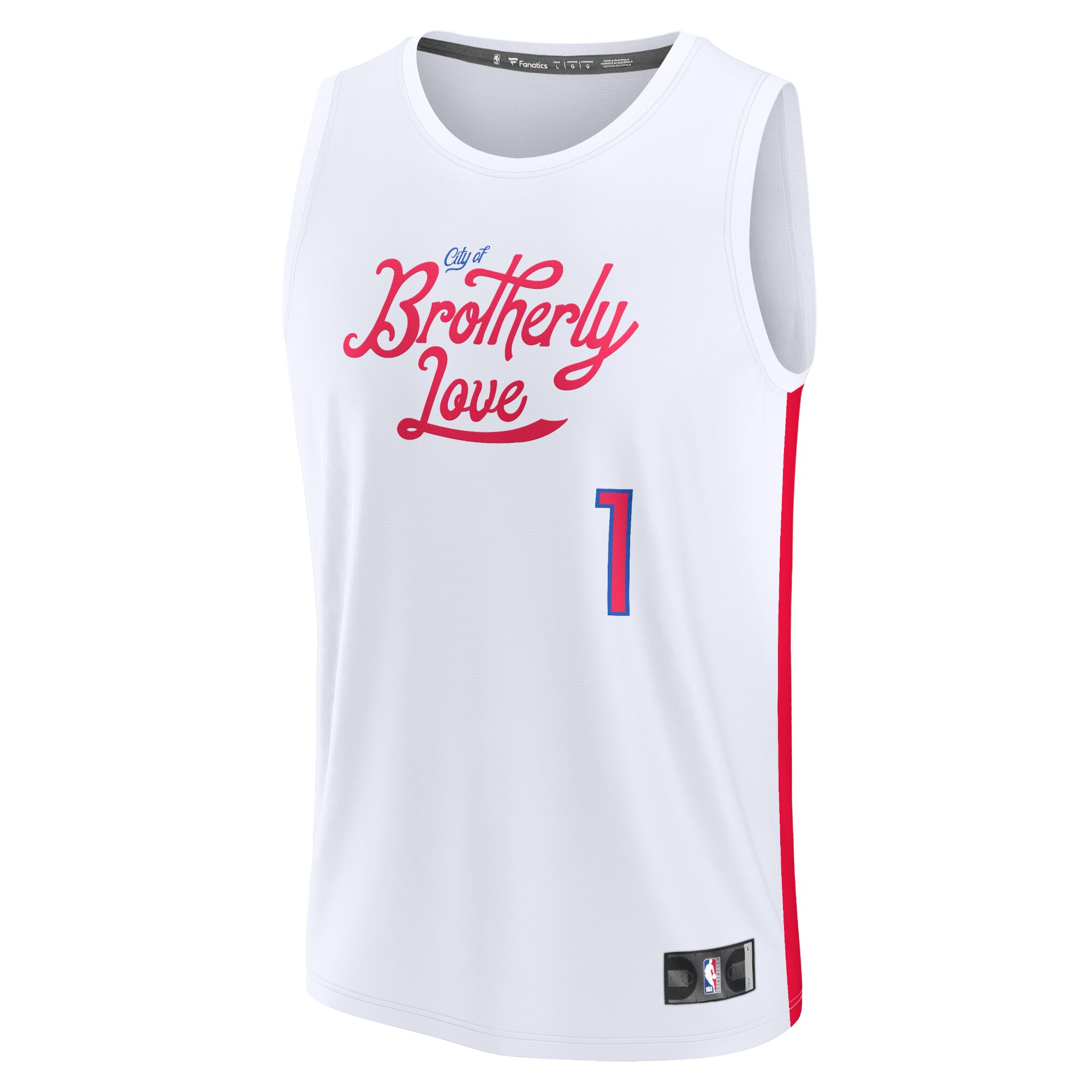 James Harden Philadelphia 76ers Fanatics Youth Fastbreak Jersey - City Edition - White