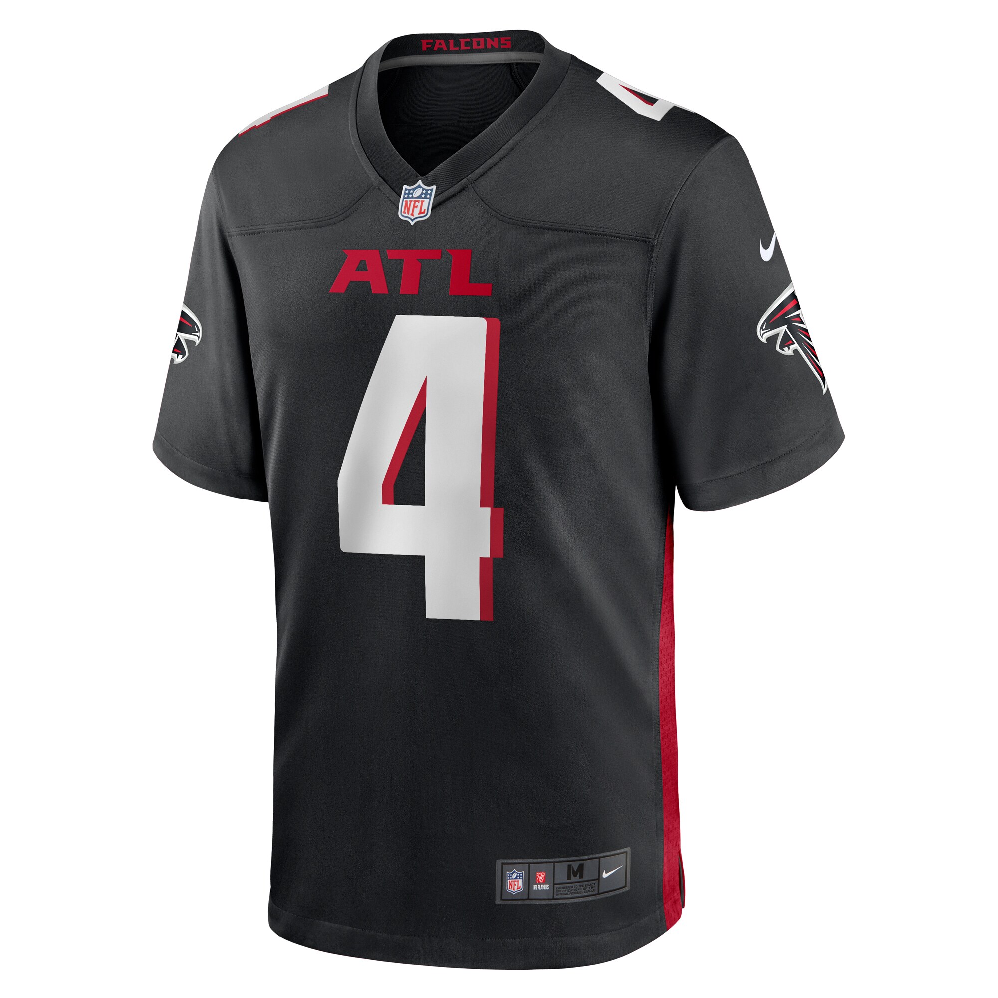 Taylor Heinicke Atlanta Falcons  Game Player Jersey - Black