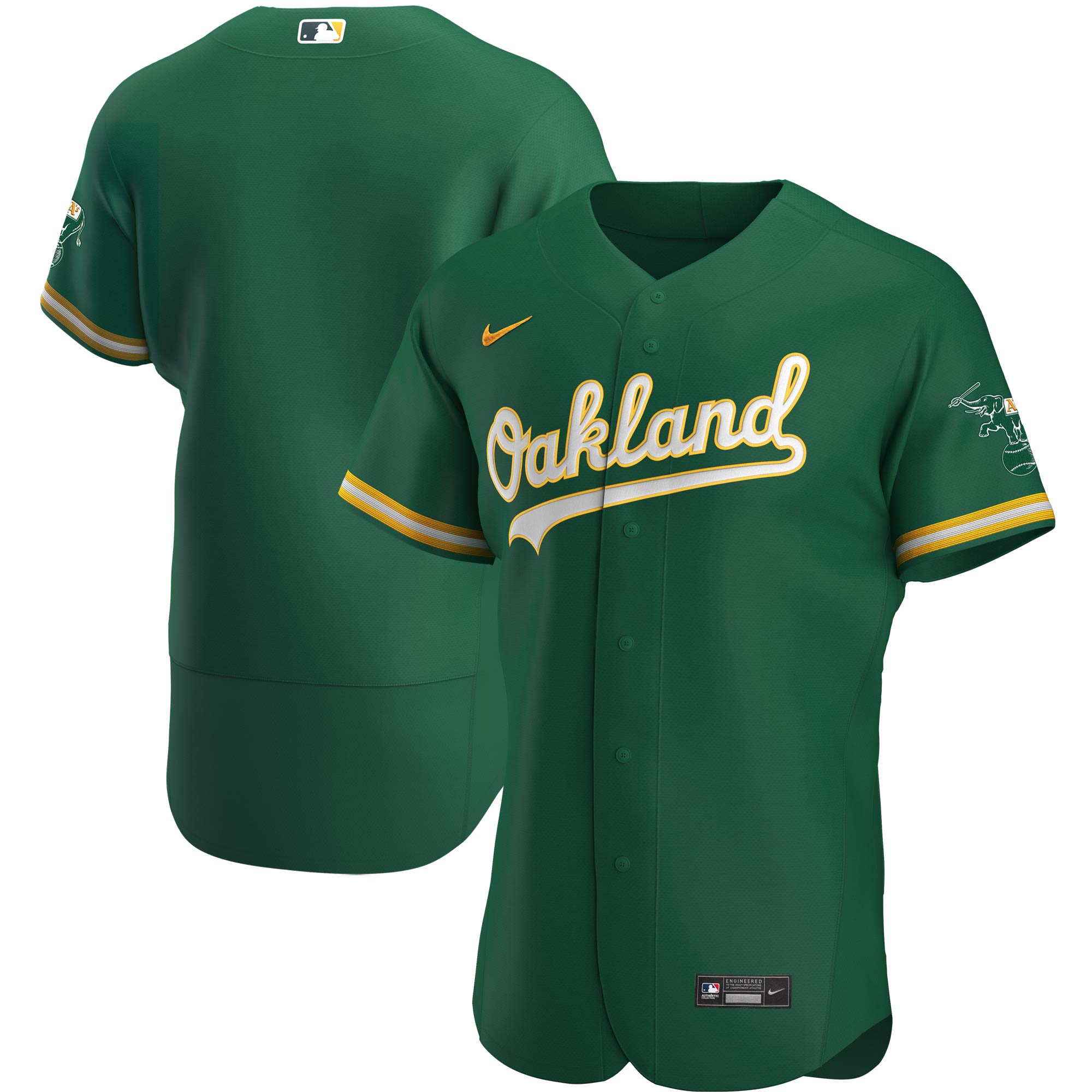 Oakland Athletics  Authentic Team Jersey - Kelly Green