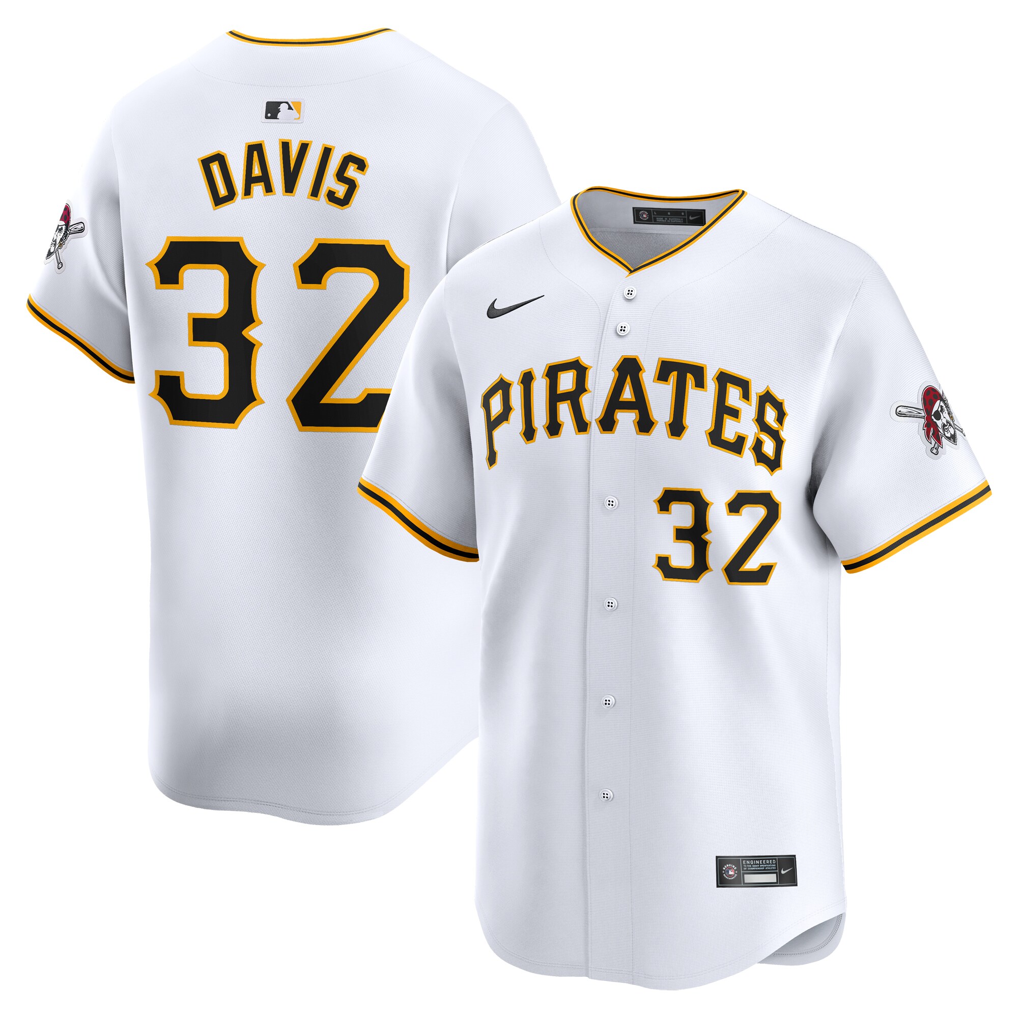 Henry Davis Pittsburgh Pirates  Home Limited Player Jersey White