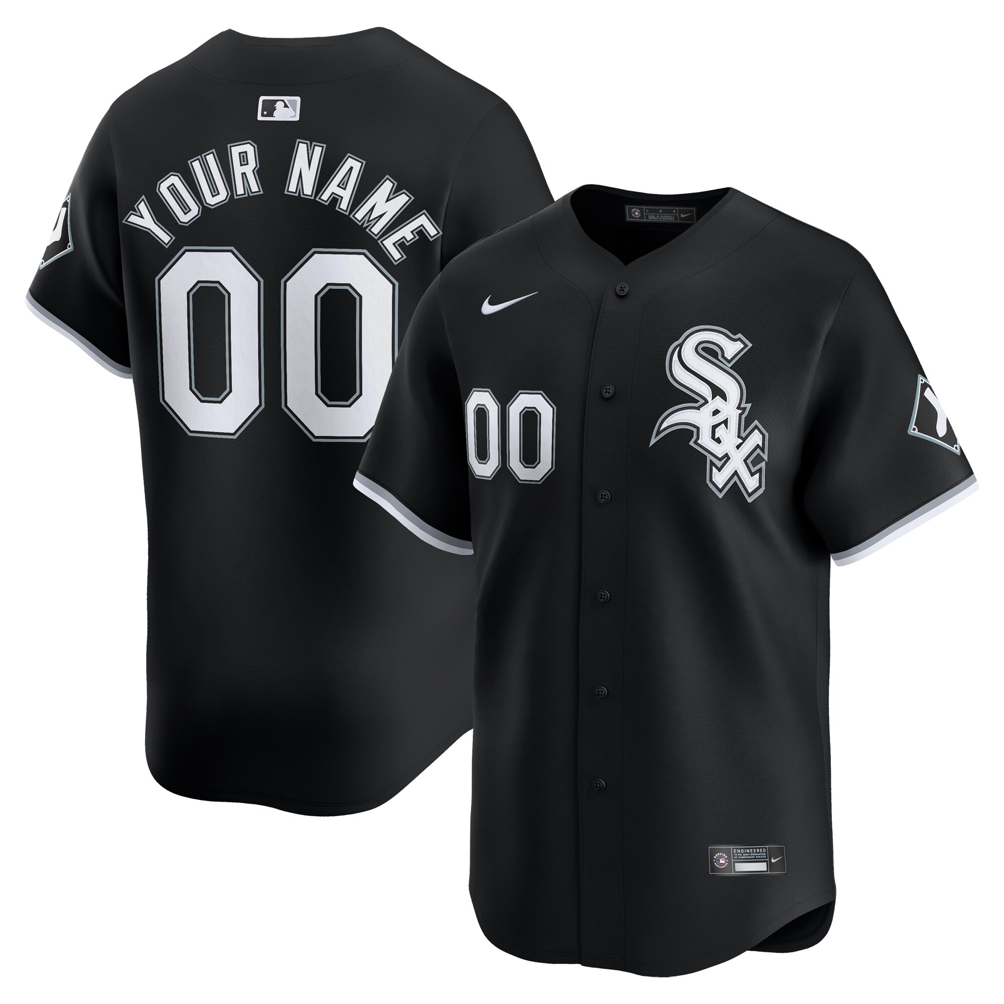 Chicago White Sox   Alternate Limited Custom Jersey Black