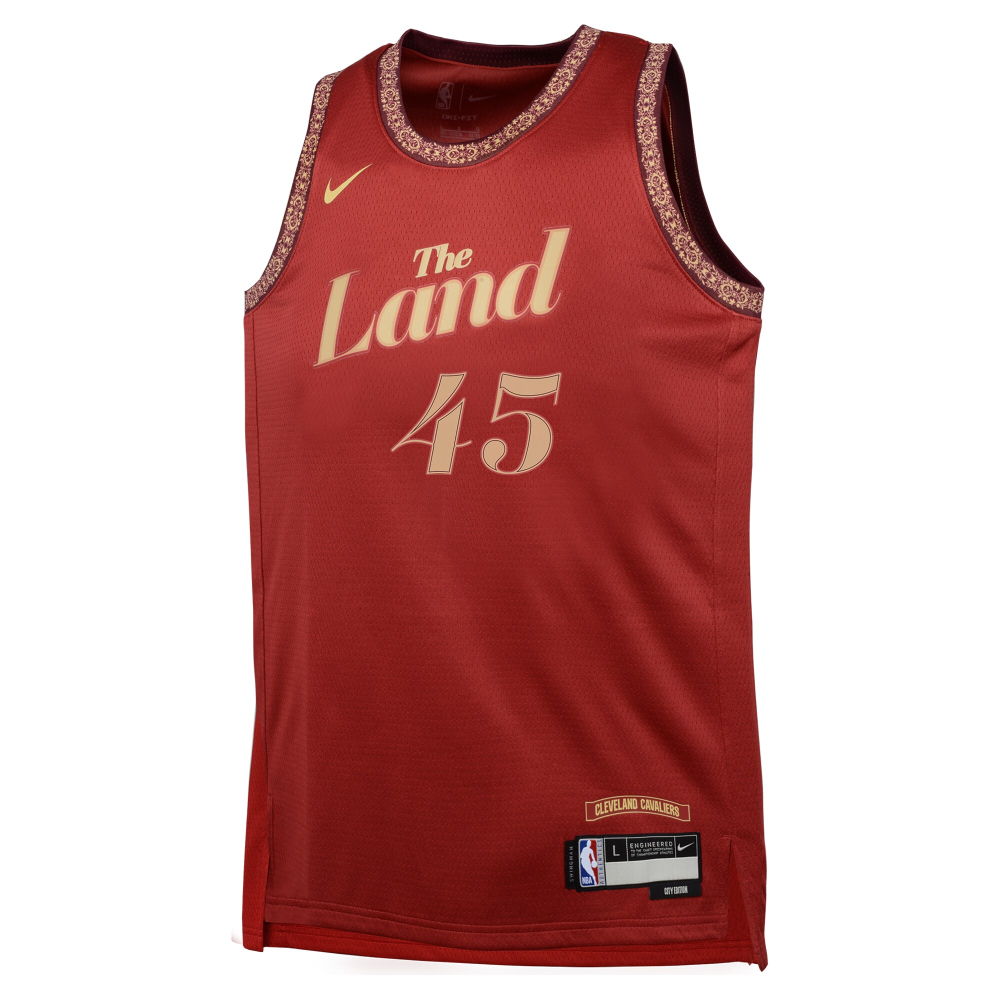 Donovan Mitchell Cleveland Cavaliers Youth Swingman Replica Jersey - City Edition - Wine